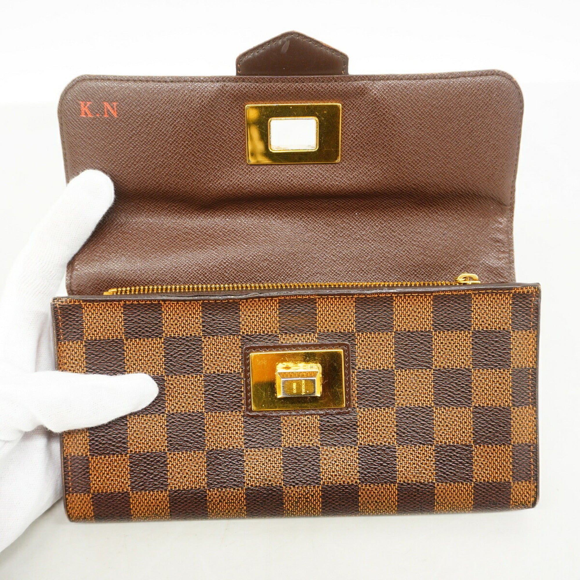 Louis Vuitton Ebene Long Wallet (Bi-Fold) (Pre-Owned)