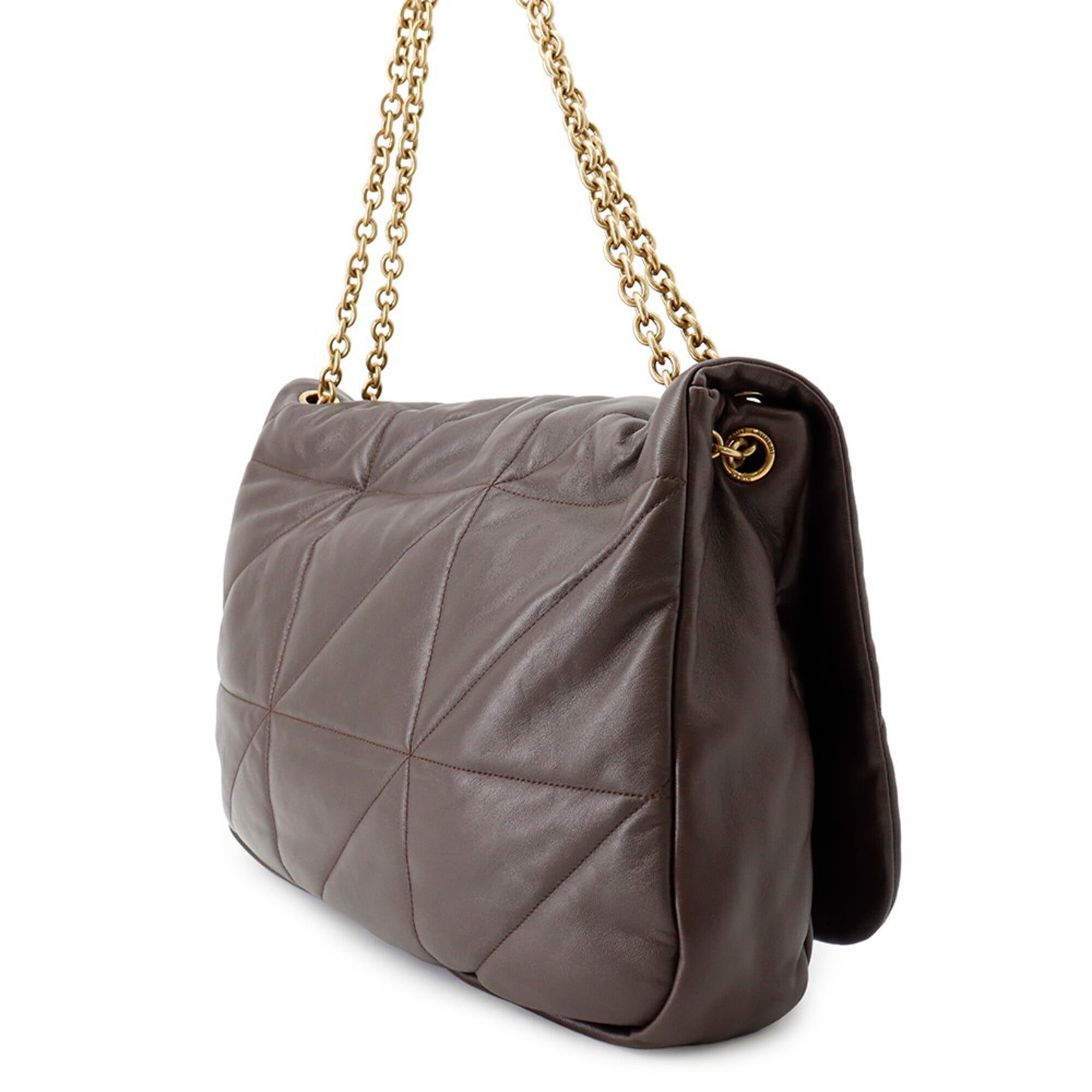 Yves Saint Laurent Brown Leather Handbag Shoulder Bag (Pre-Owned)