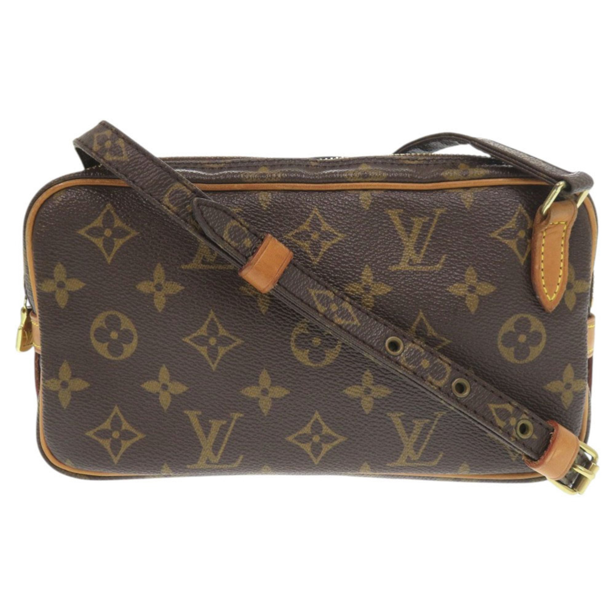 Louis Vuitton Brown Monogram Canvas Shoulder Bag (Pre-Owned)
