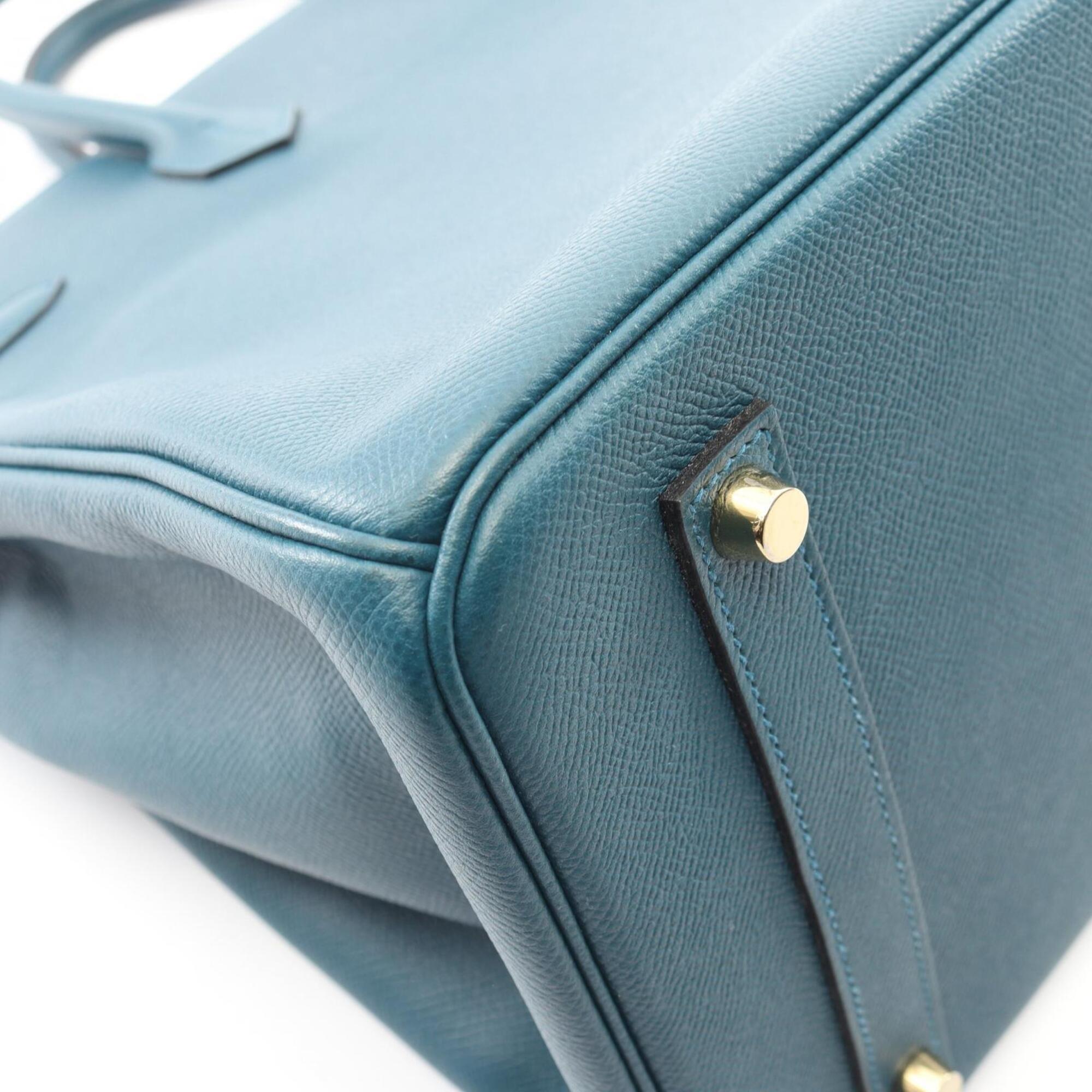 Hermes Green Epsom Leather Leather Handbag (Pre-Owned)