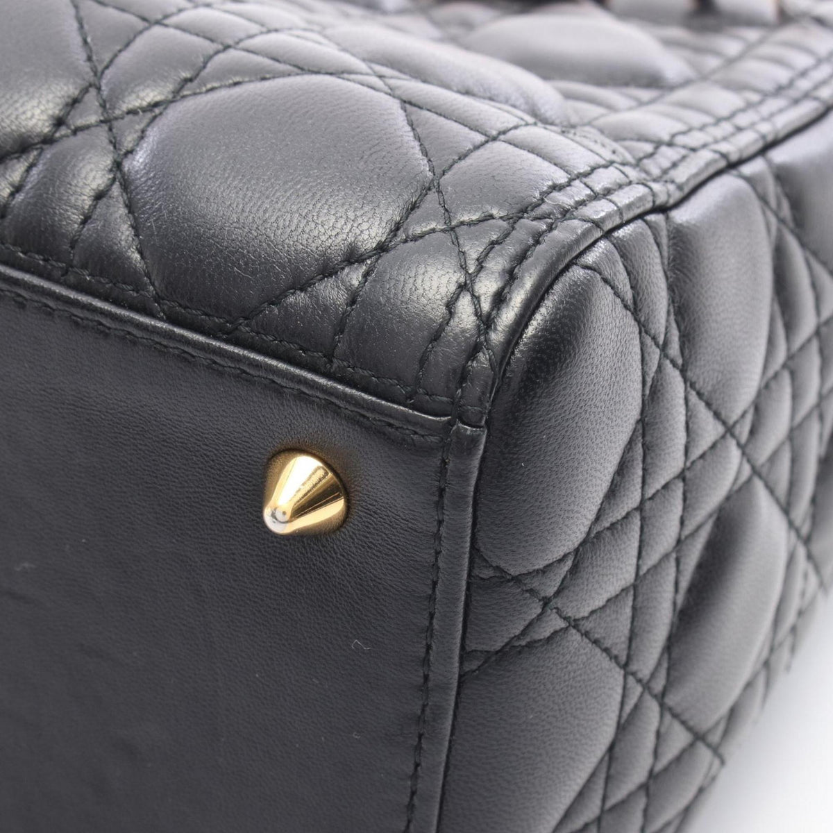 Christian Dior Black Leather Handbag (Pre-Owned)