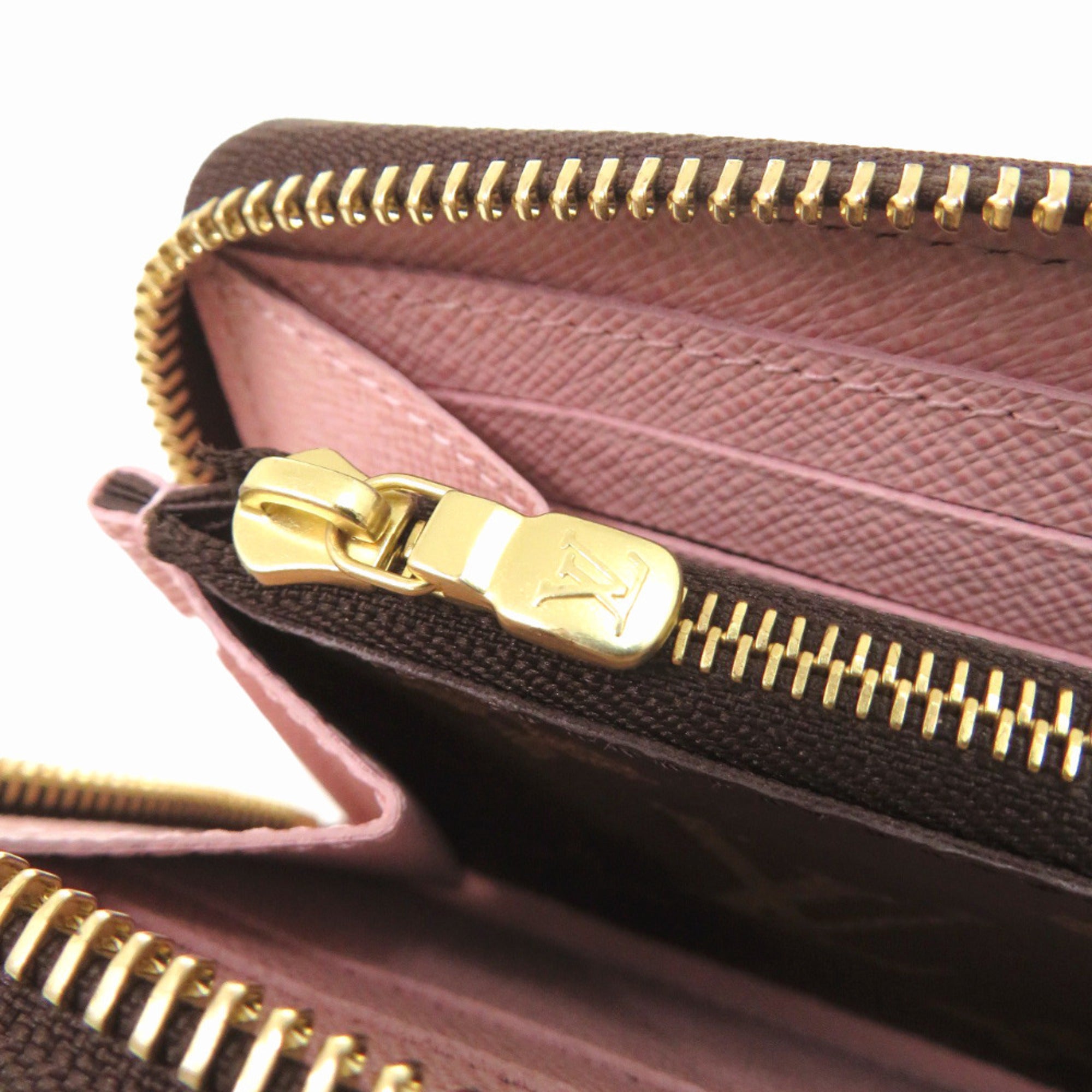 Louis Vuitton Brown Monogram Rose Ballerine Monogram Long Wallet (Bi-Fold) (Pre-Owned)
