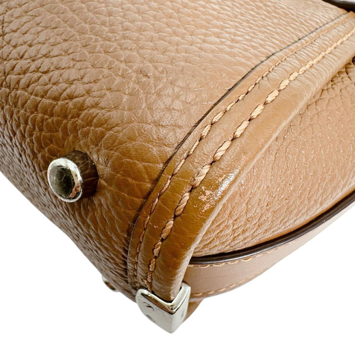 Coach Brown Leather Handbag Tote Bag (Pre-Owned)