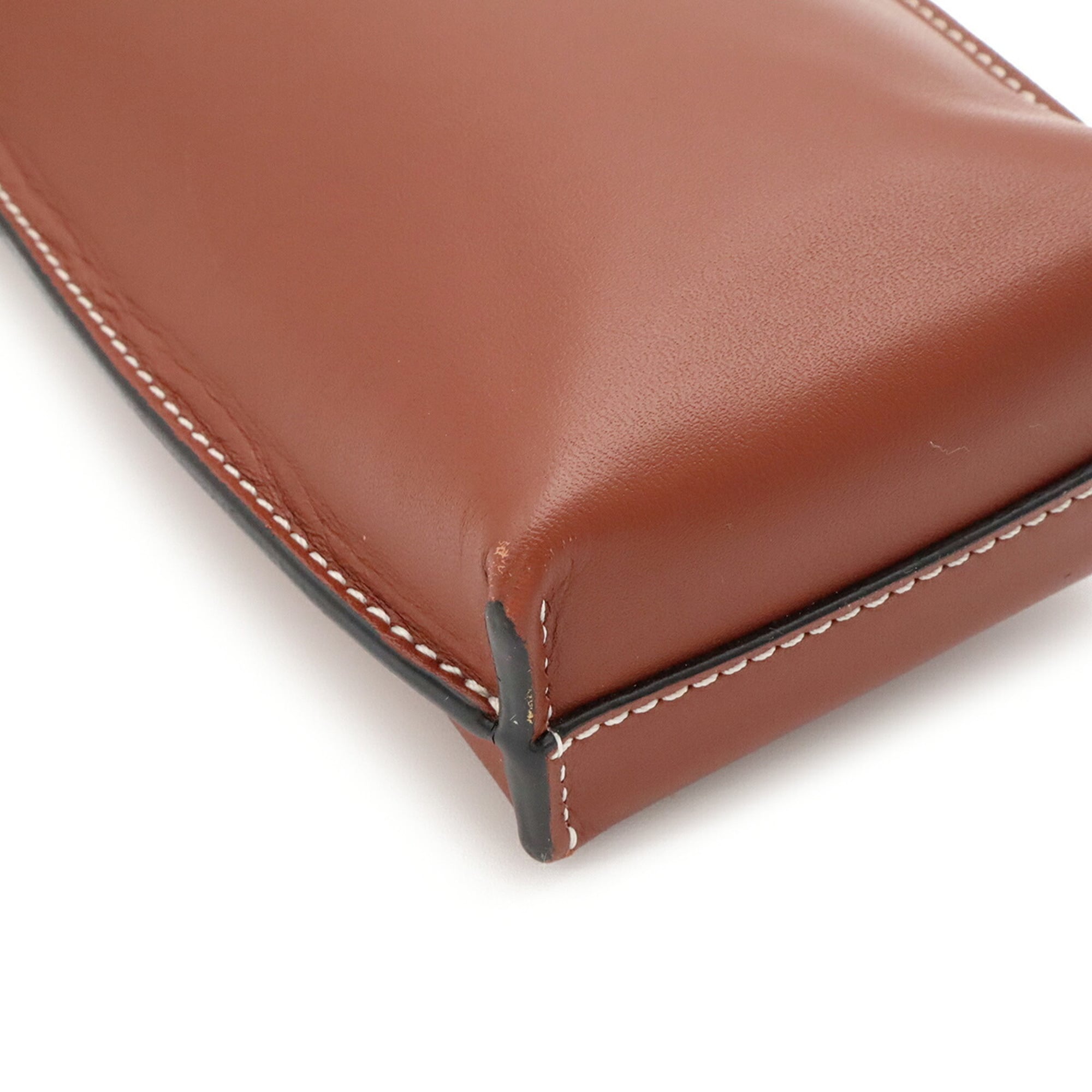 Loewe Brown Leather Pochette Pouch Shoulder Bag (Pre-Owned)