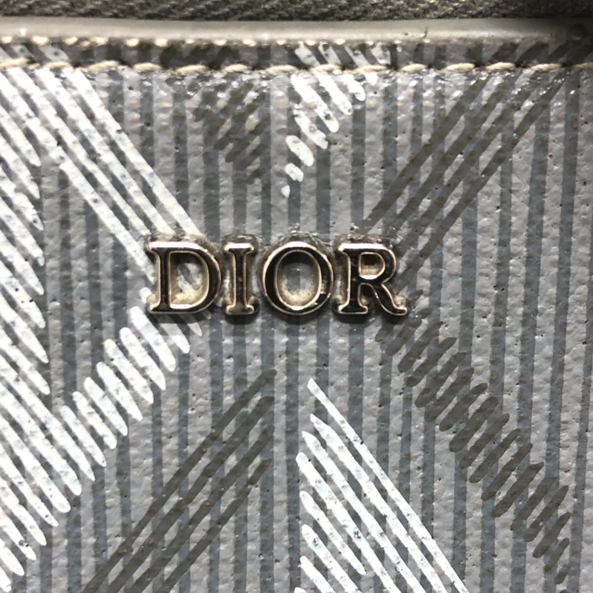 Christian Dior Gray Cloth Shoulder Bag (Pre-Owned)
