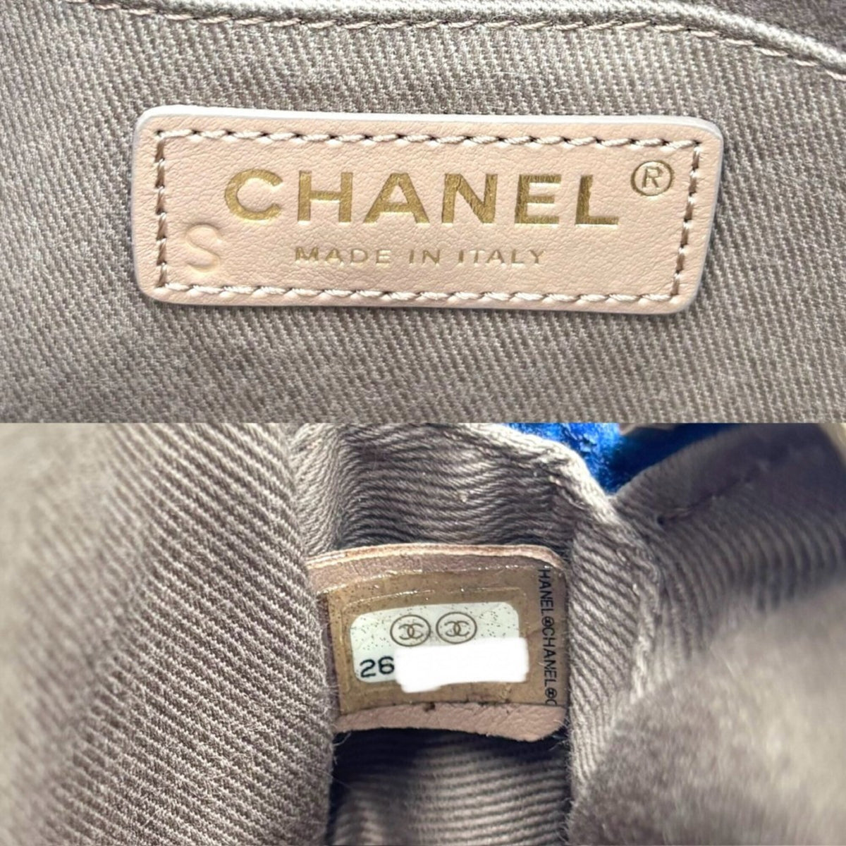 Chanel Blue Leather Fanny Pack (Pre-Owned)