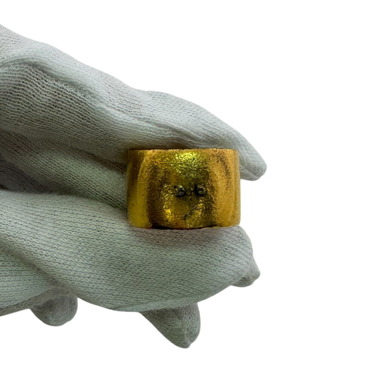 Chanel Gold Black Band Ring (Pre-Owned)