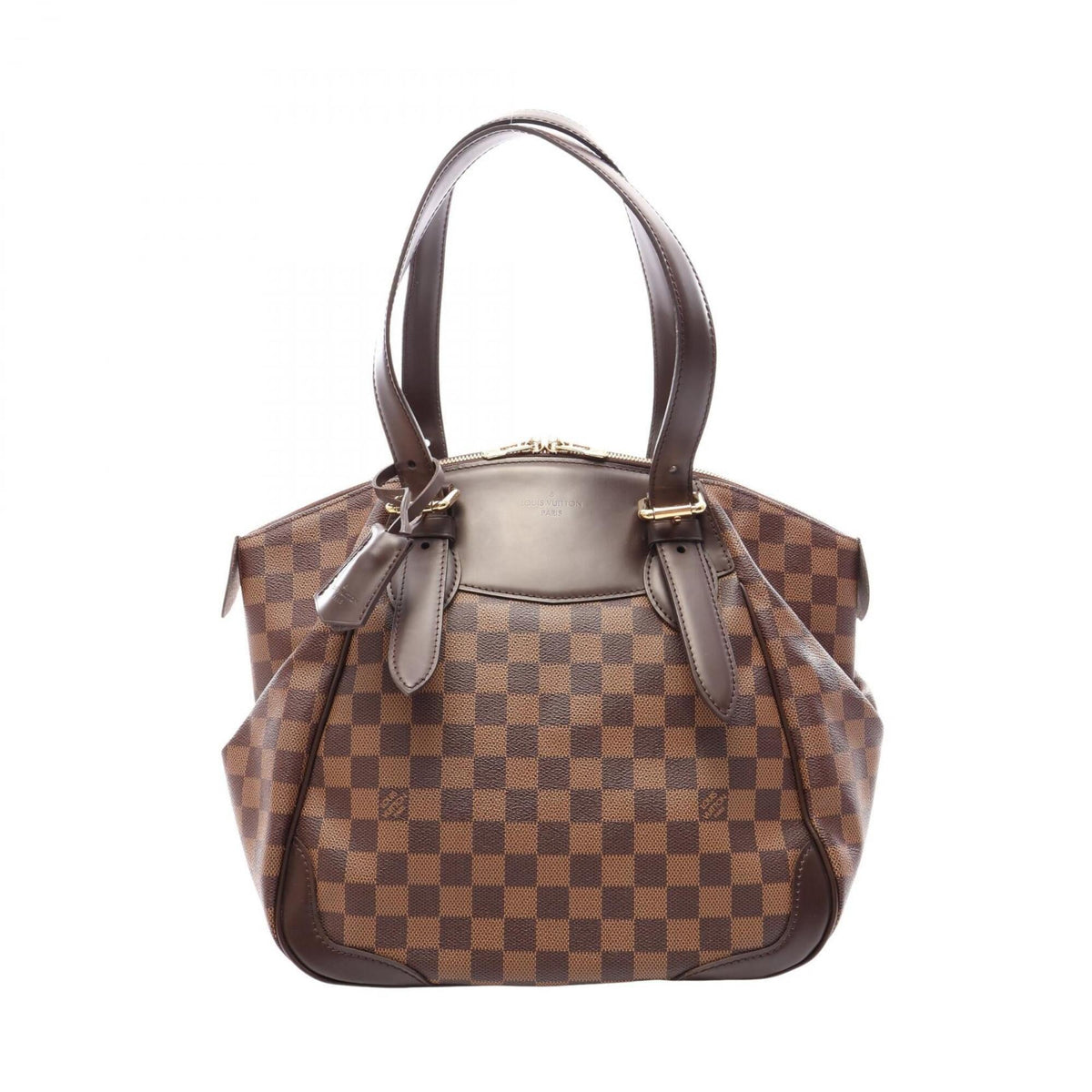 Louis Vuitton Brown Damier Canvas Coated Canvas Leather Damier Canvas Leather Handbag Shoulder Bag (Pre-Owned)