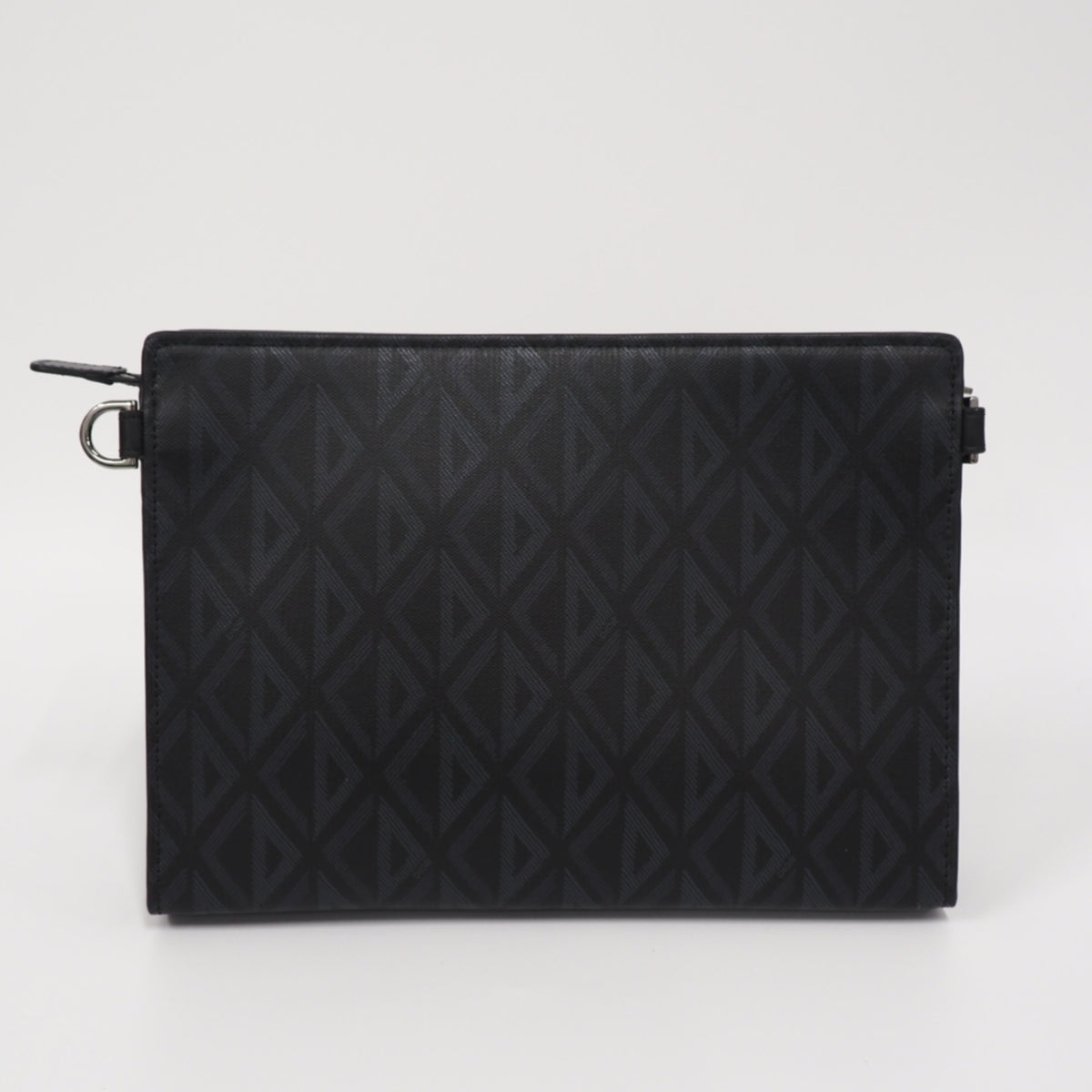 Christian Dior Black Navy Pvc Clutch Bag (Pre-Owned)