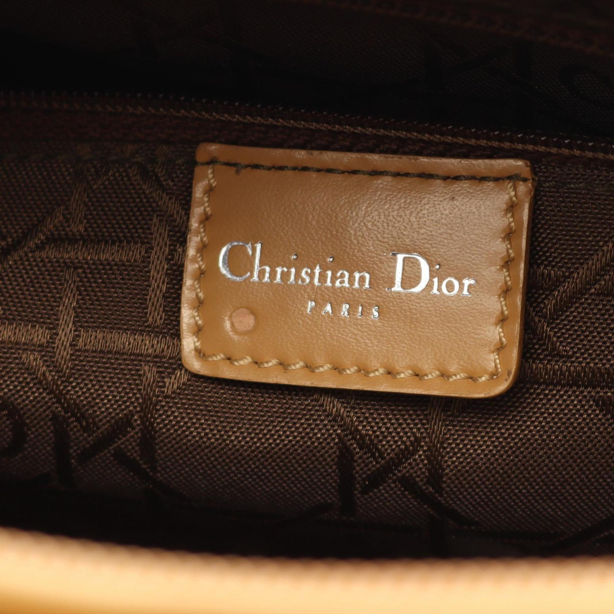 Christian Dior Beige Leather Handbag (Pre-Owned)