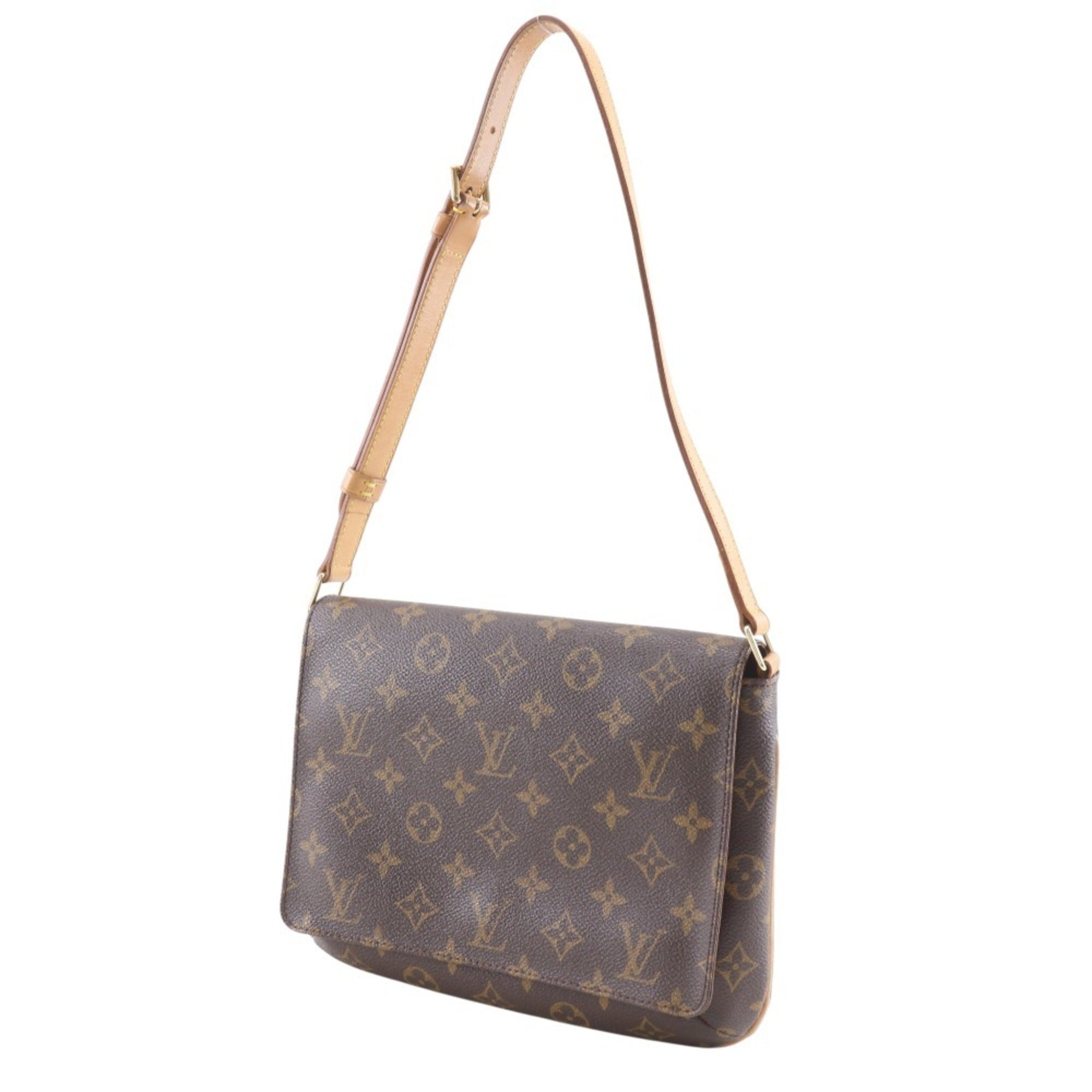 Louis Vuitton Brown Monogram Canvas Shoulder Bag (Pre-Owned)