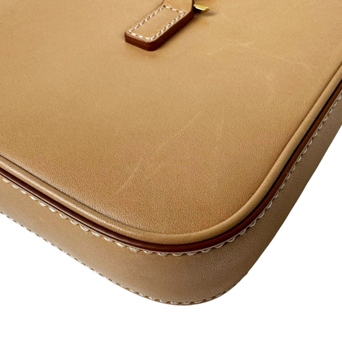 Saint Laurent Beige Leather Shoulder Bag (Pre-Owned)