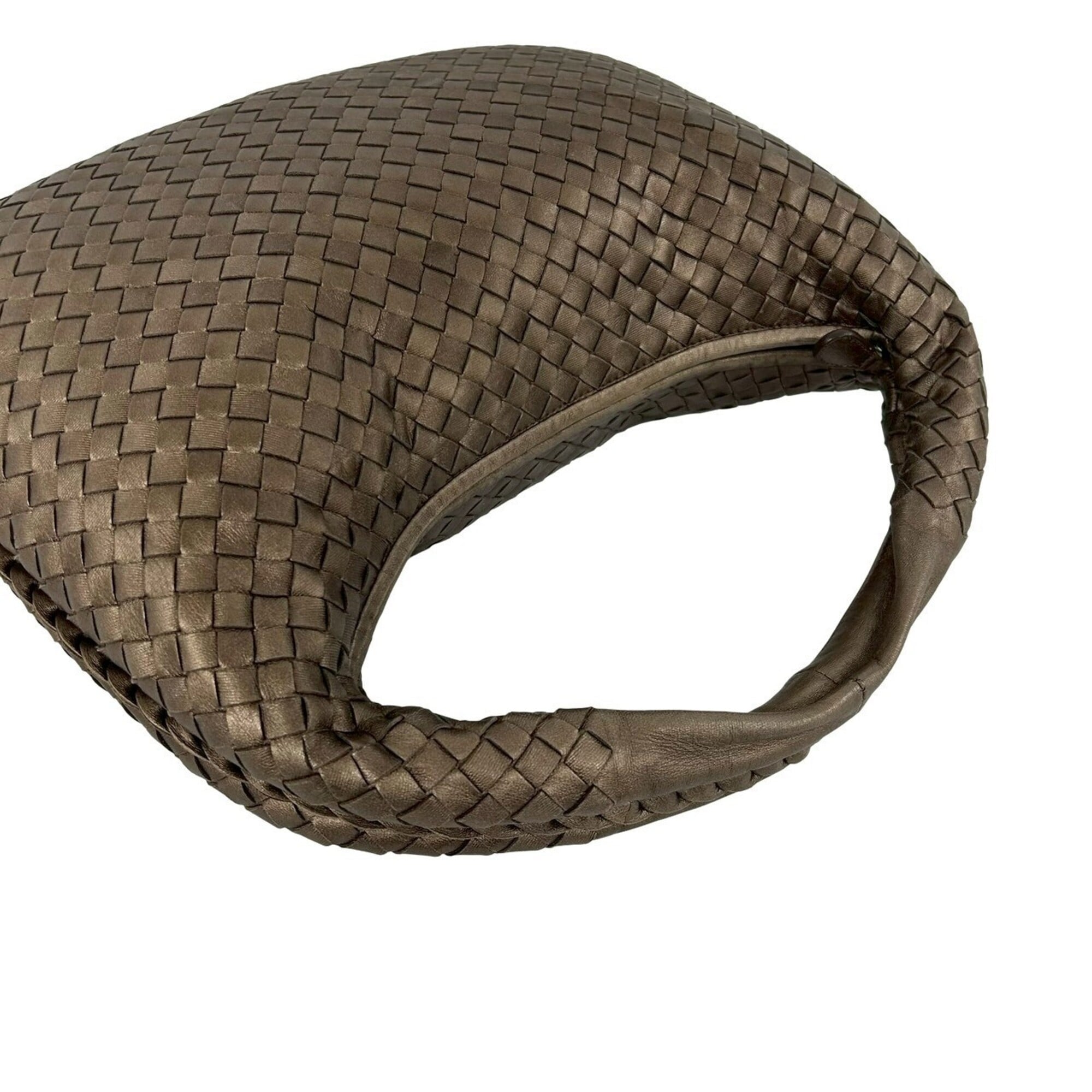 Bottega Veneta Brown Leather Handbag Shoulder Bag (Pre-Owned)