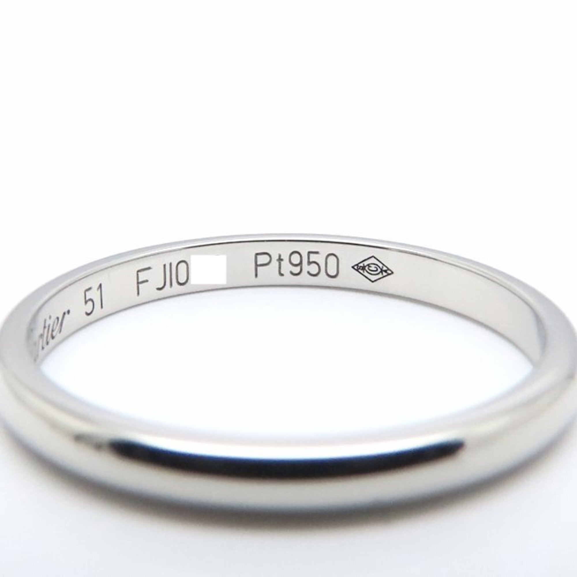 Cartier Platinum 950 Band Ring (Pre-Owned)