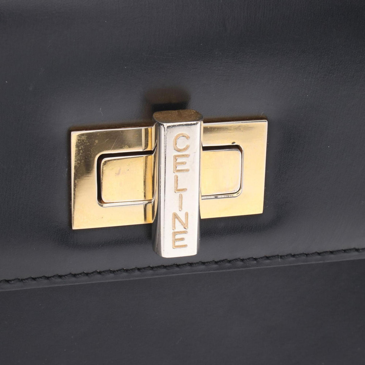 Celine Black Leather Handbag (Pre-Owned)