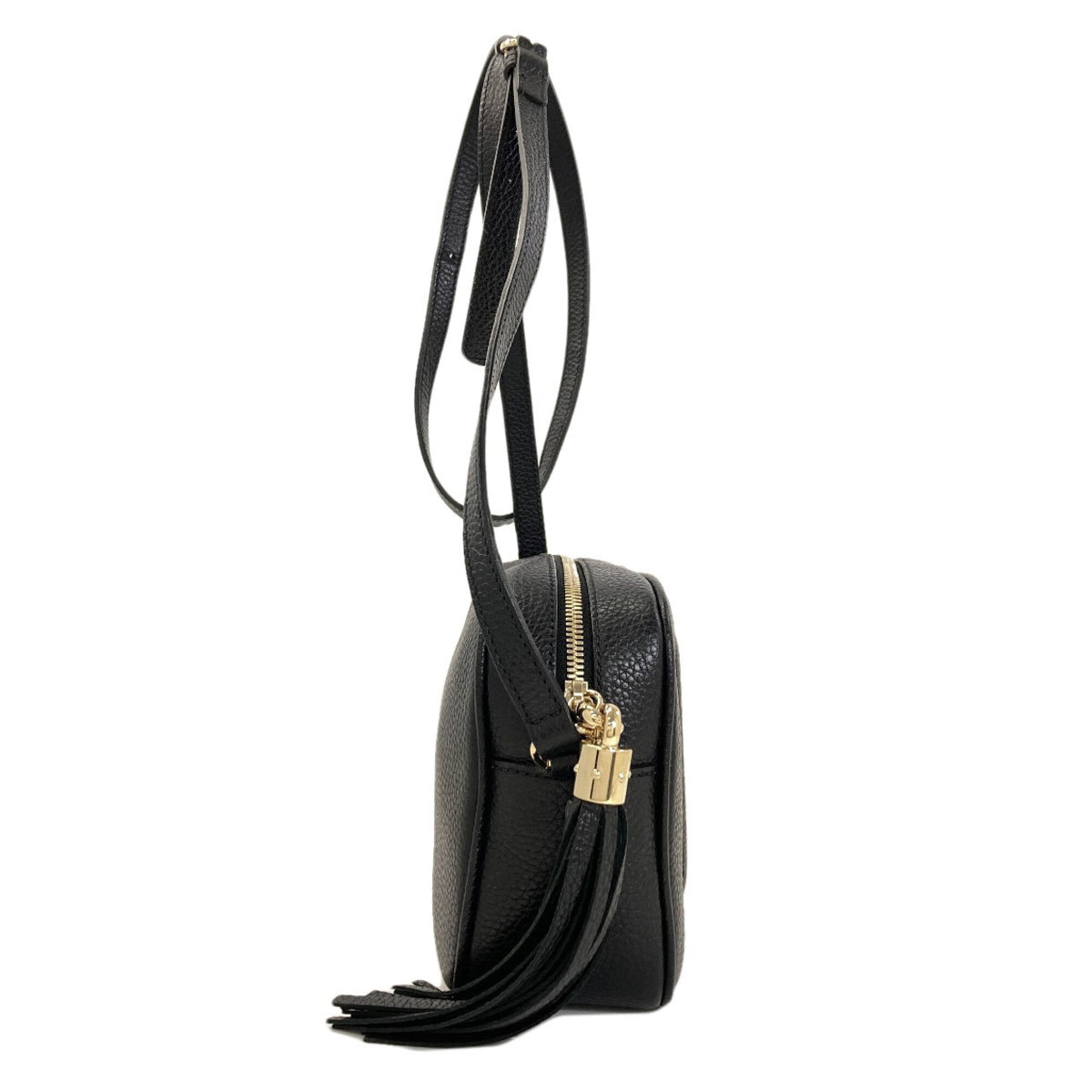 Gucci Black Leather Shoulder Bag (Pre-Owned)