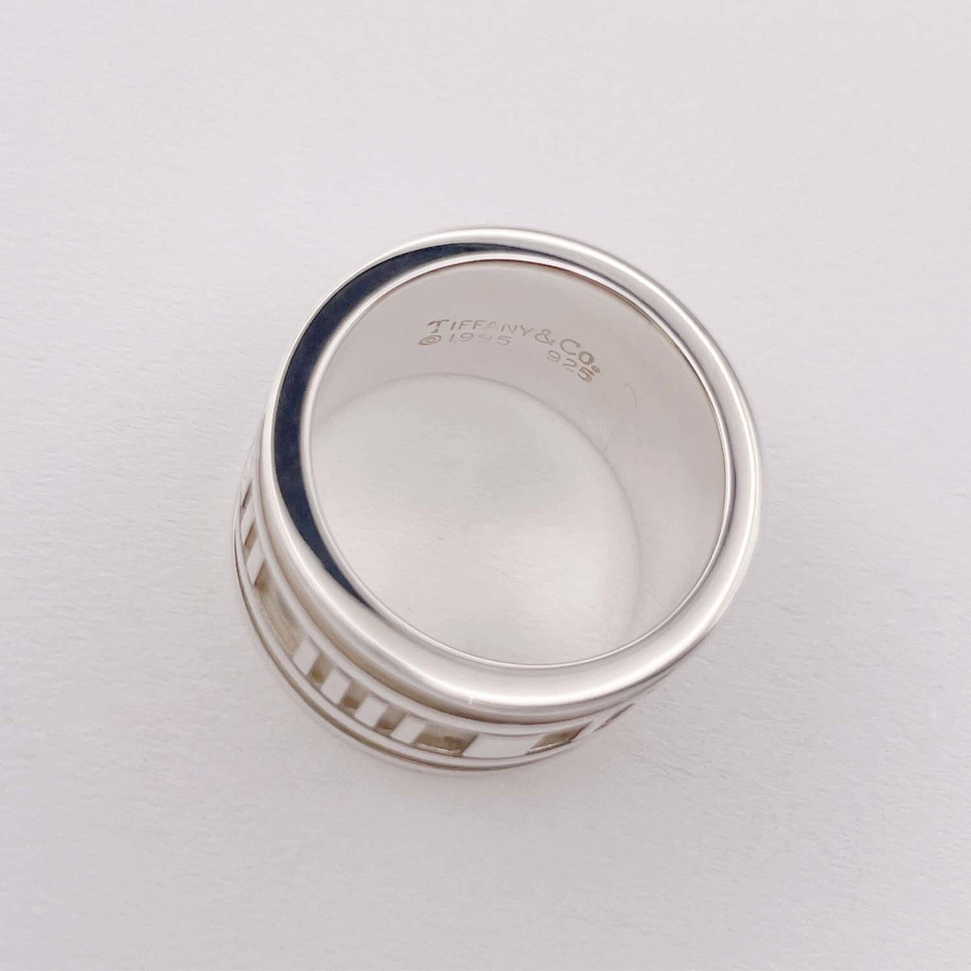 Tiffany Atlas Silver Silver 925 Band Ring (Pre-Owned)