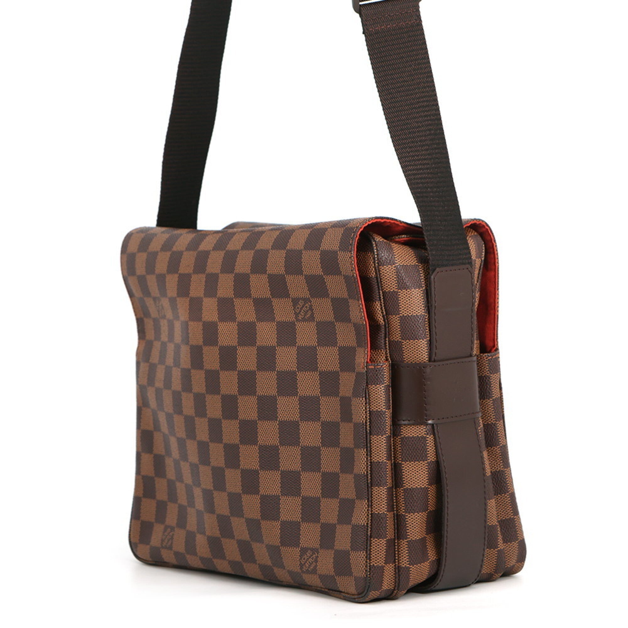 Louis Vuitton Red Color Damier Canvas Handbag Shoulder Bag (Pre-Owned)