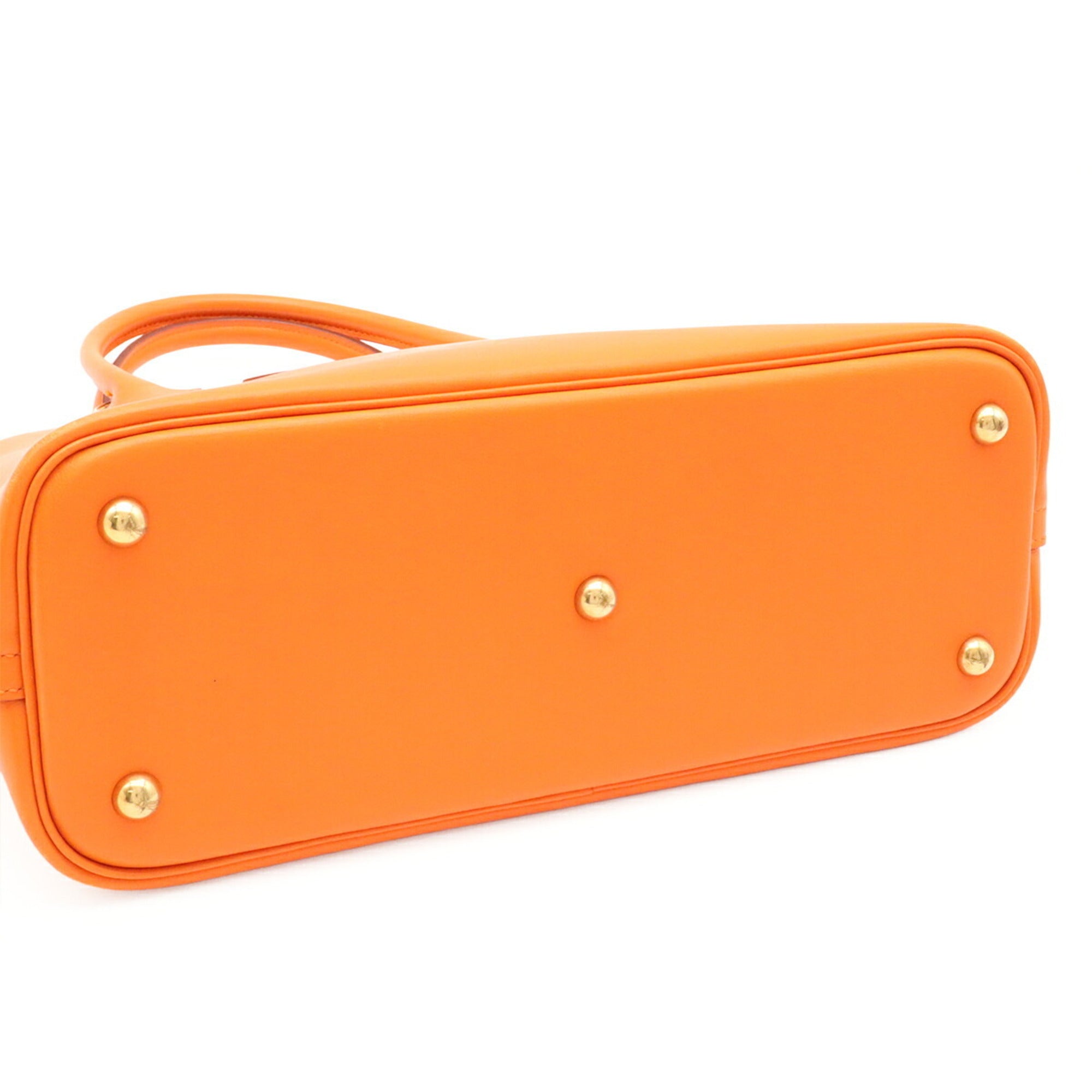 Hermes Orange Gulliver Leather Handbag Shoulder Bag (Pre-Owned)