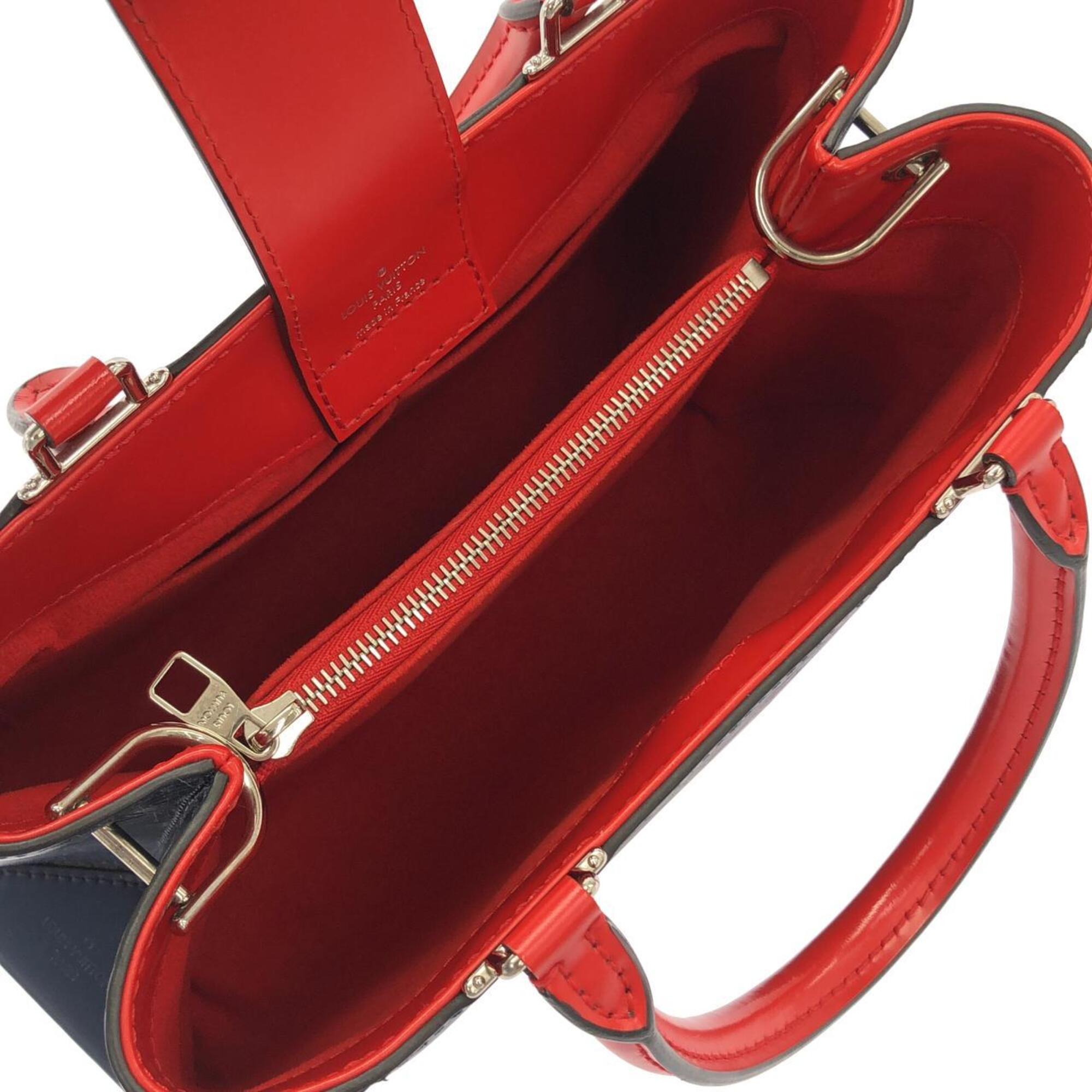 Louis Vuitton Dark Blue Leather Handbag (Pre-Owned)