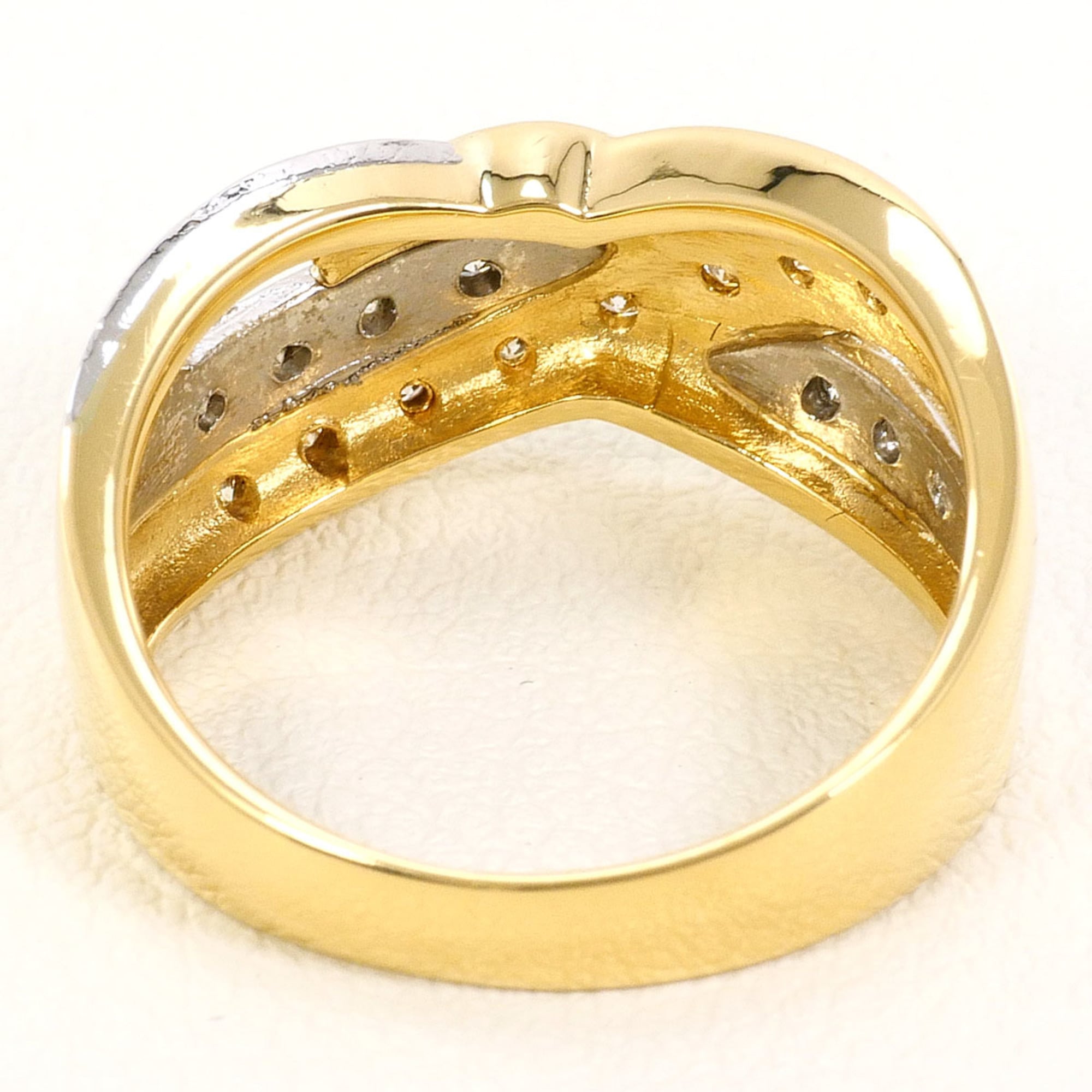 Unbranded Platinum Yellow Gold Yellow Gold (18K) Platinum 900 Band Ring (Pre-Owned)