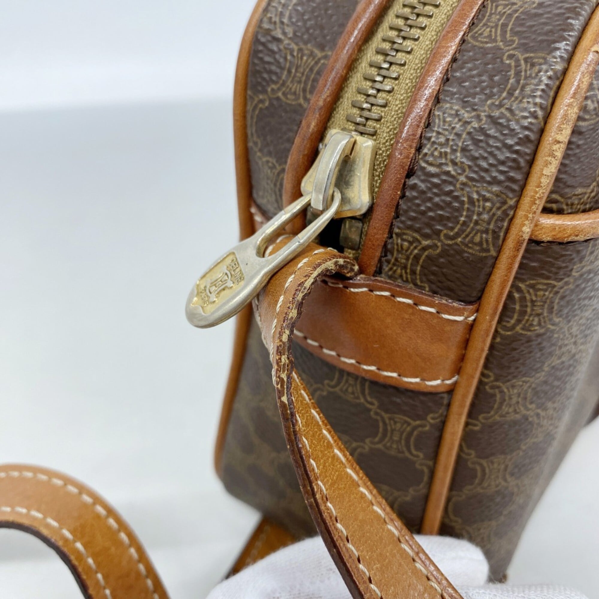 Celine Brown Pvc Shoulder Bag (Pre-Owned)