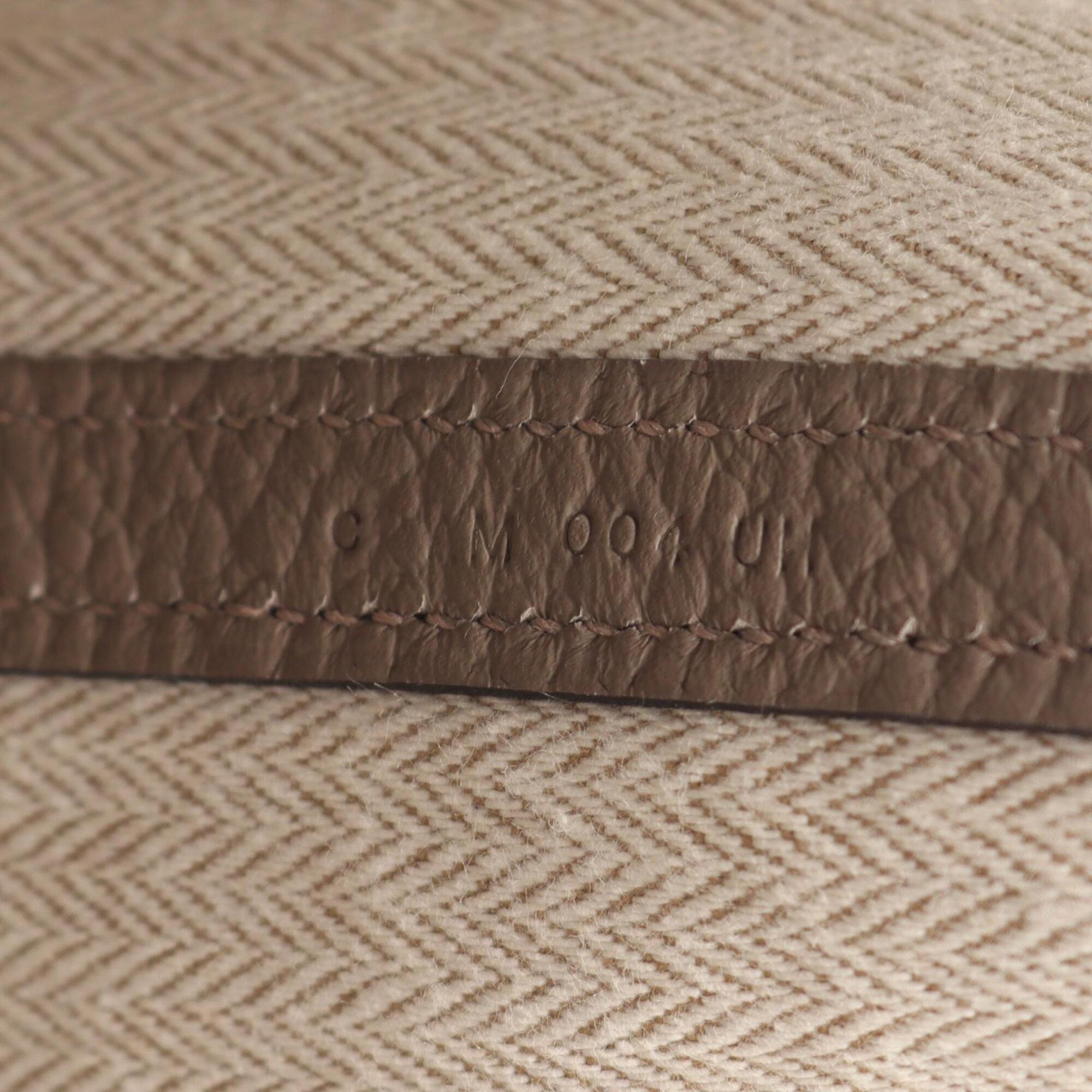 Hermes Garden Beige Leather Handbag Tote Bag (Pre-Owned)