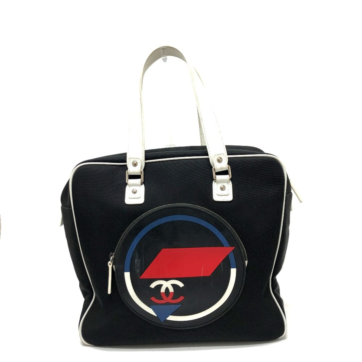 Chanel Black Cloth Shoulder Bag (Pre-Owned)