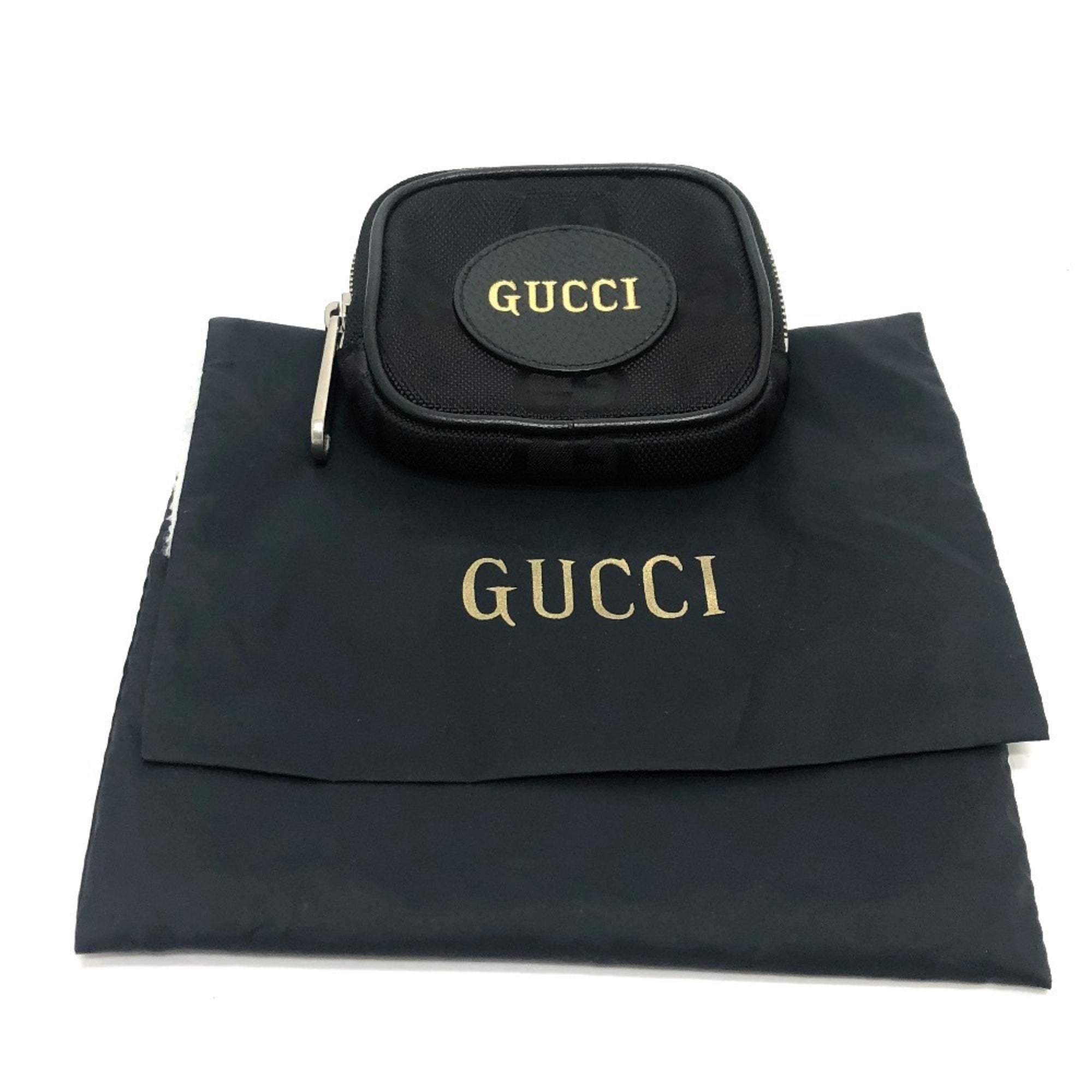 Gucci Black Gg Canvas Coin Purse/Coin Case (Pre-Owned)