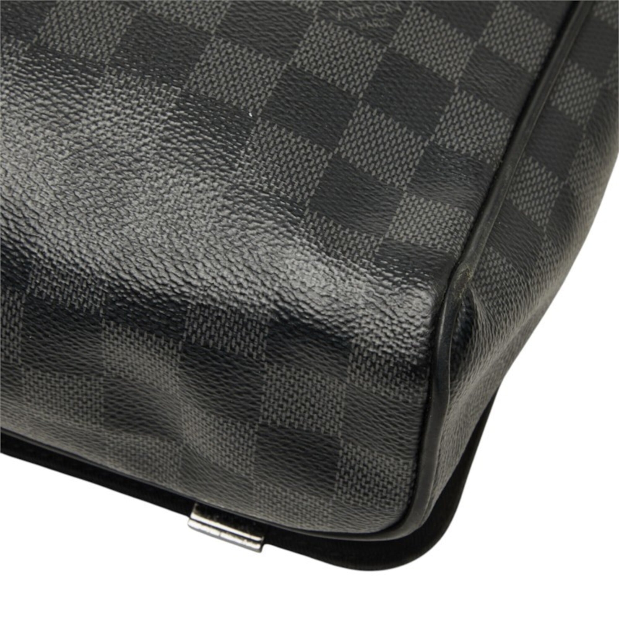 Louis Vuitton Black Damier Graphite Pvc Leather Shoulder Bag (Pre-Owned)