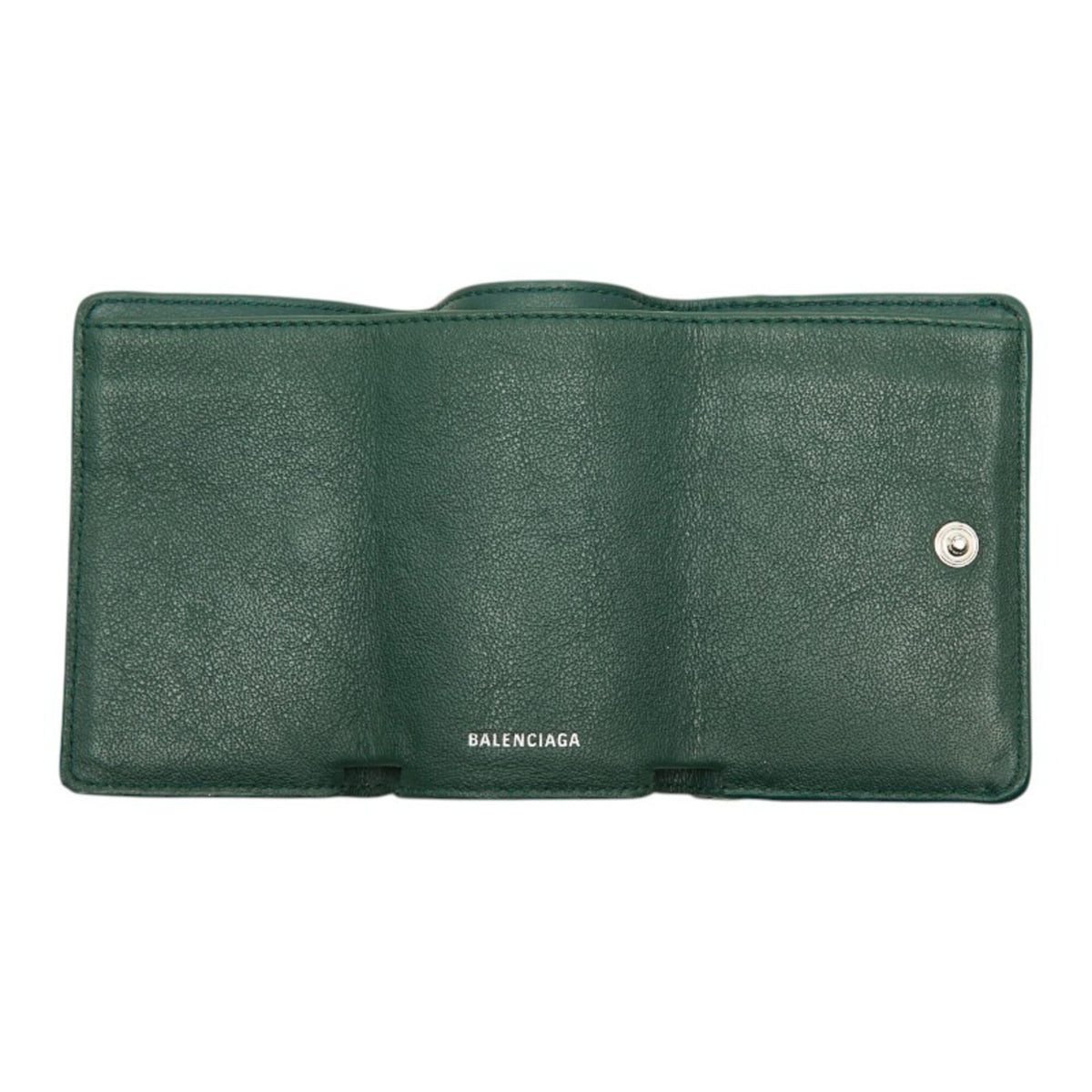 Balenciaga Green Paper Wallet (Tri-Fold) (Pre-Owned)