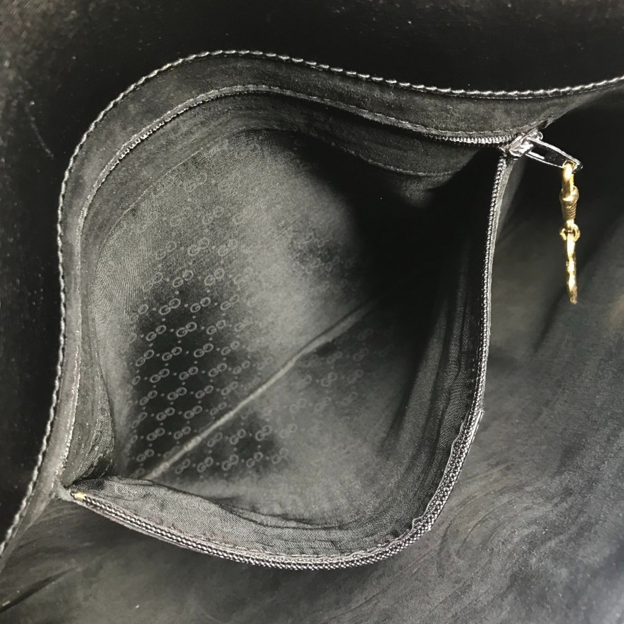 Gucci Black Leather Pochette Shoulder Bag (Pre-Owned)