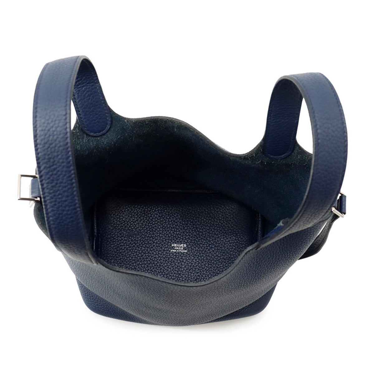 Hermes Picotin Bleu Saphir Taurillon Clemence Leather Handbag Tote Bag (Pre-Owned)