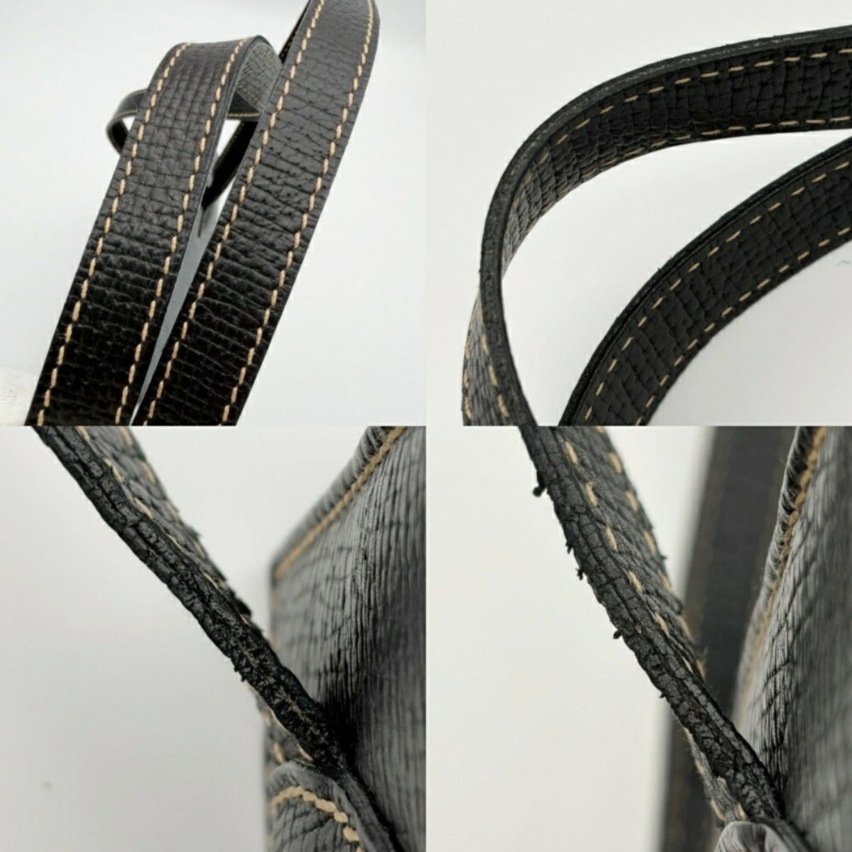 Loewe Barcelona Black Leather Shoulder Bag (Pre-Owned)