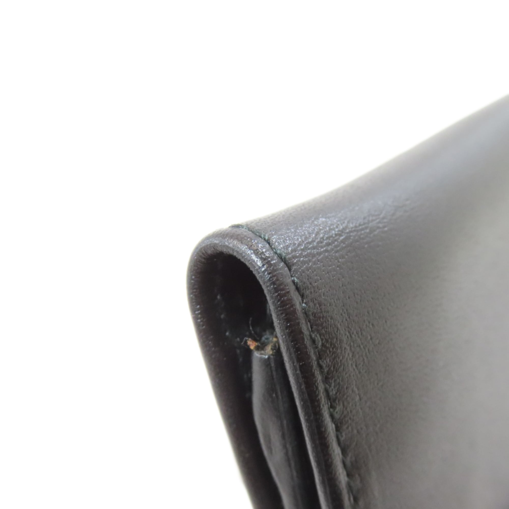 Dunhill Black Leather Long Wallet (Bi-Fold) (Pre-Owned)