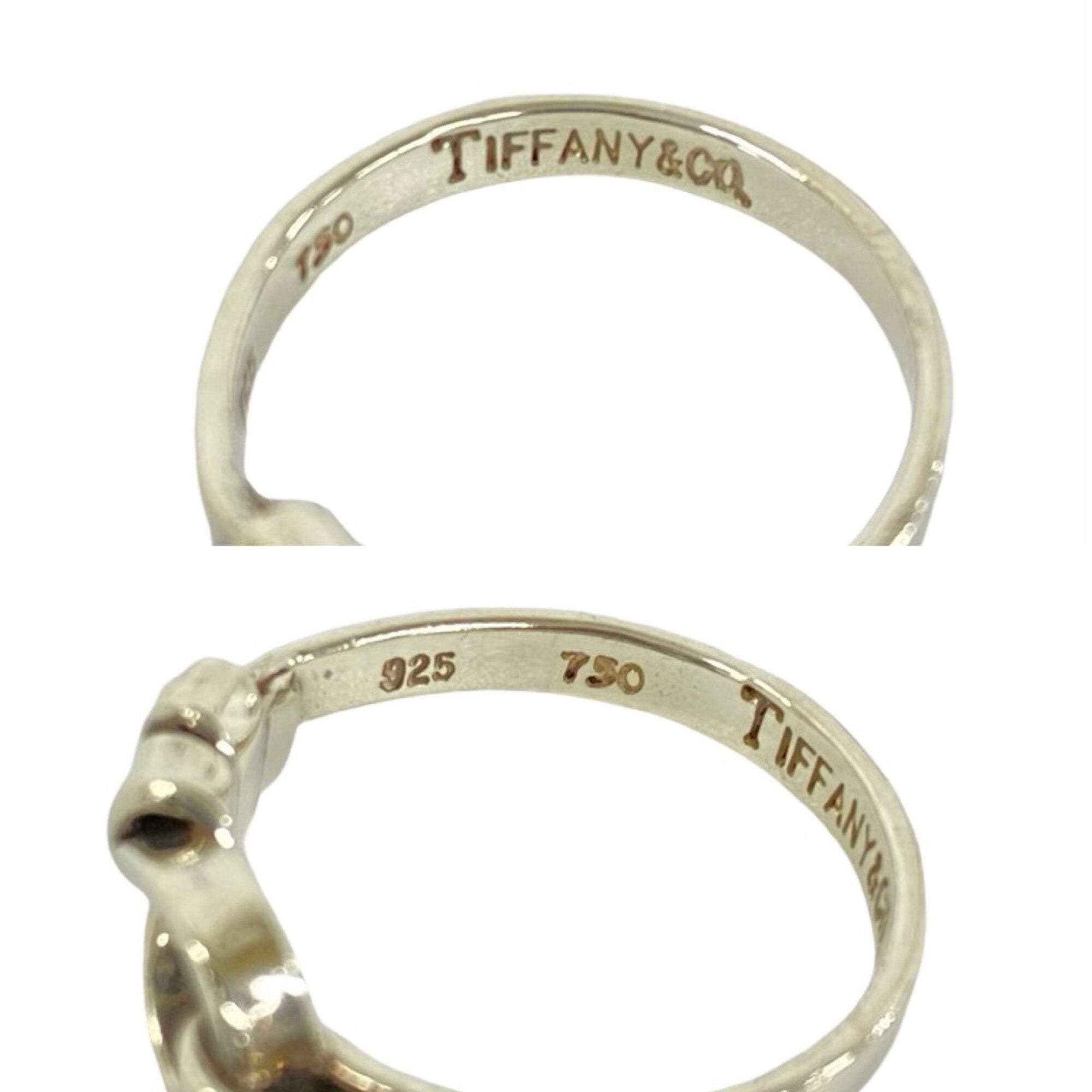 Tiffany Gold Silver Yellow Gold (18K) Silver 925 Band Ring (Pre-Owned)