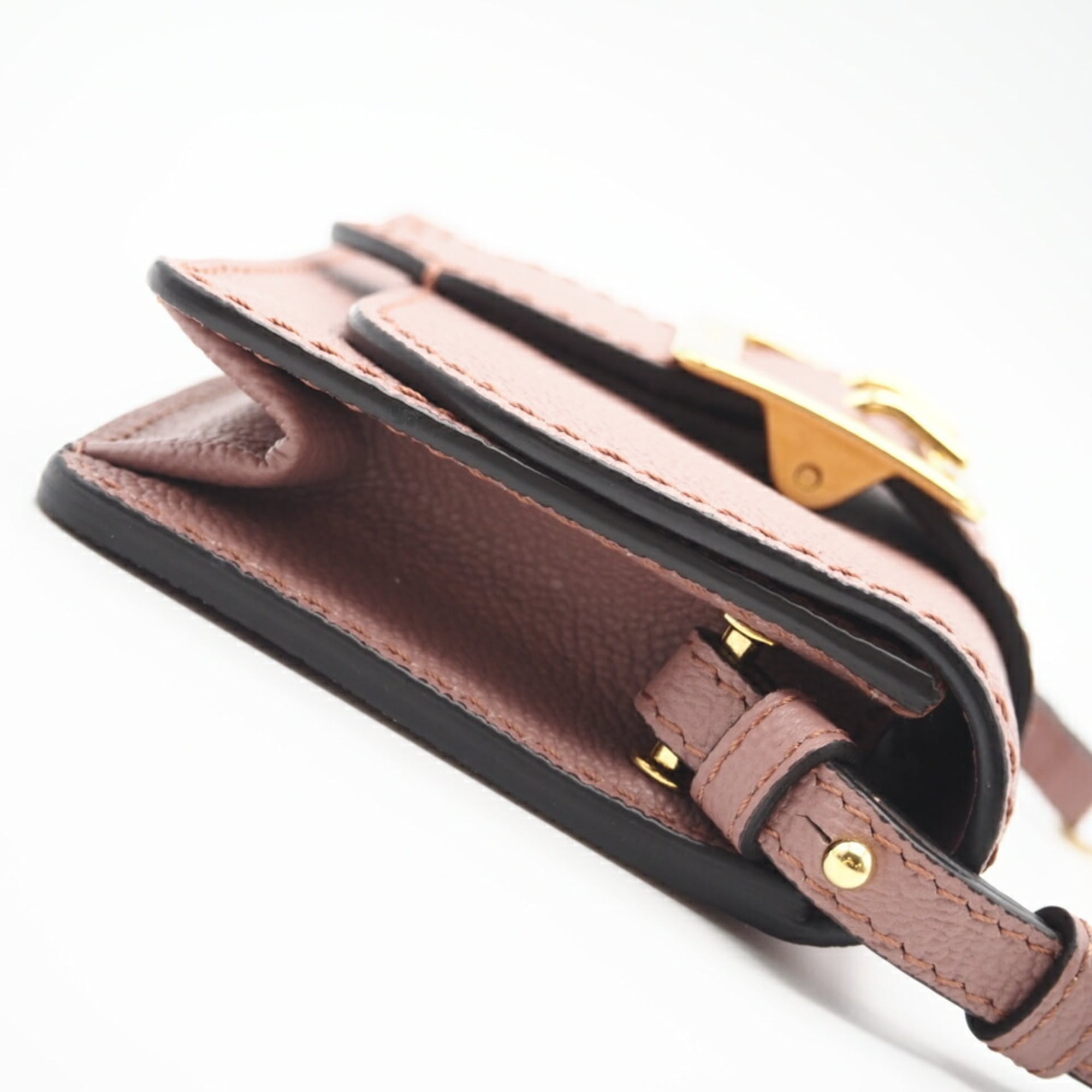 Burberry Pink Leather Shoulder Bag (Pre-Owned)