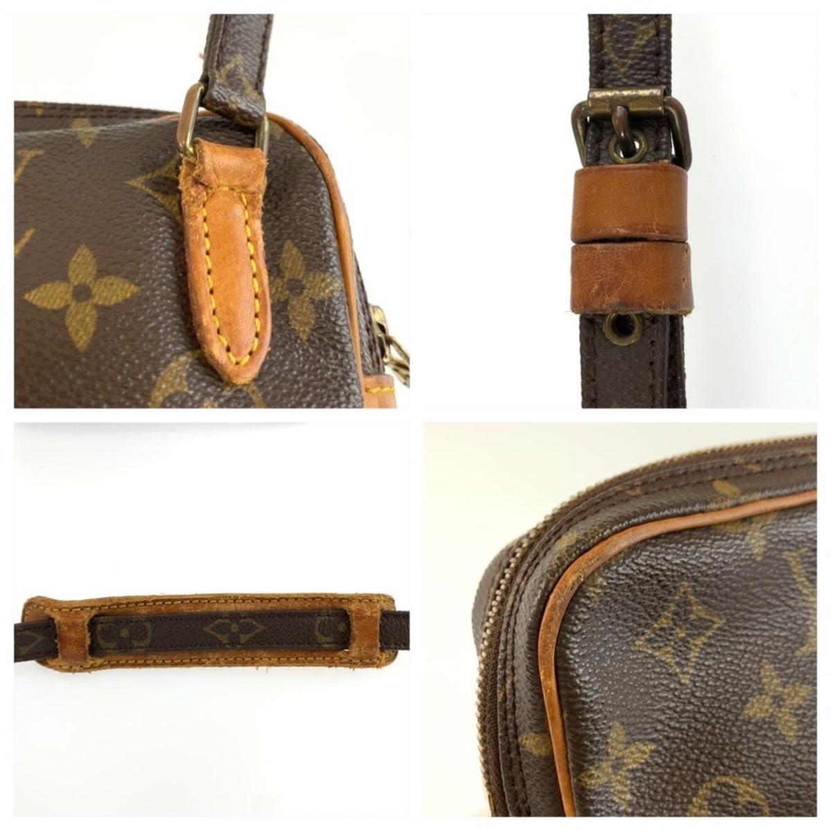 Louis Vuitton Monogram Brown Pvc Leather Pochette Shoulder Bag (Pre-Owned)