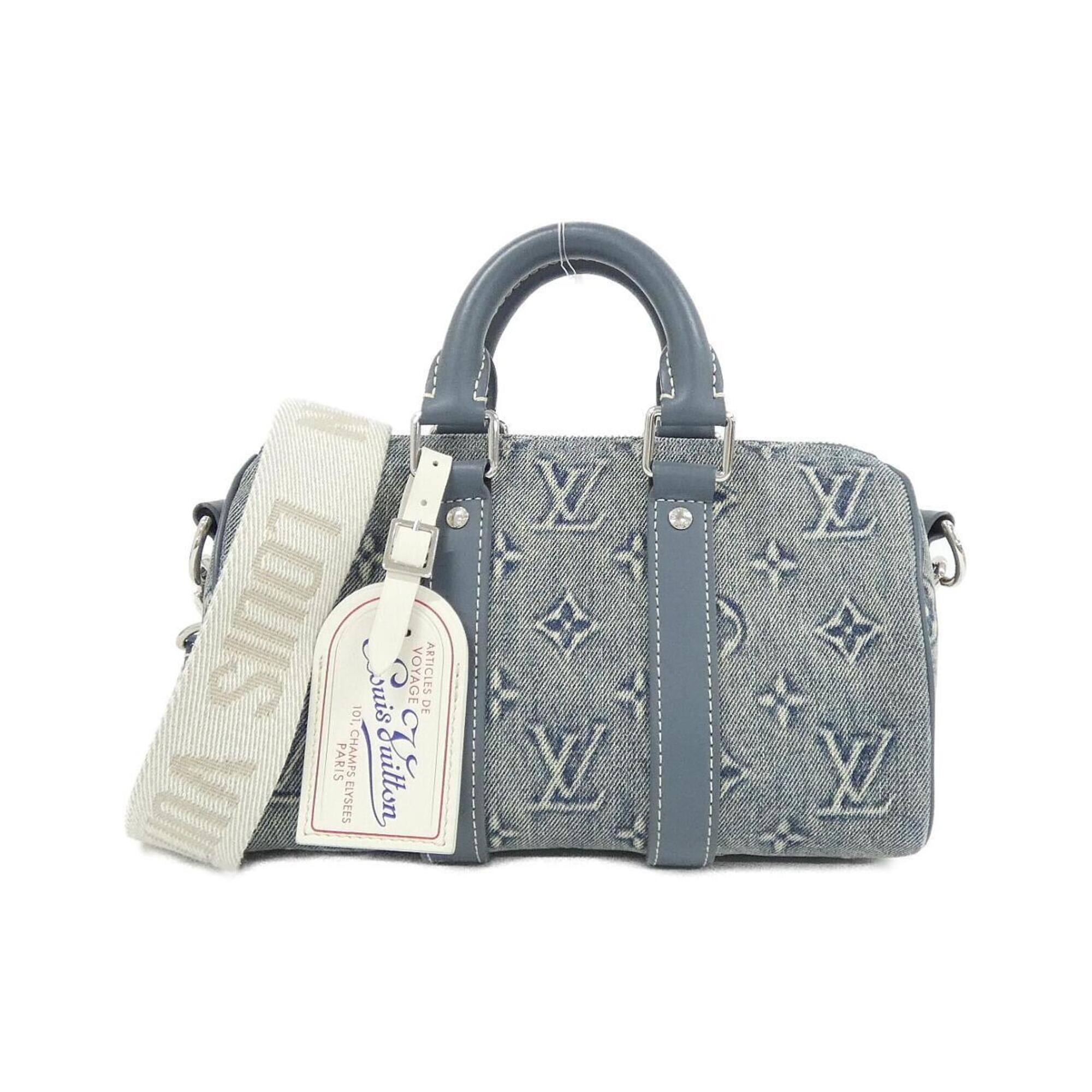 Louis Vuitton Monogram Monogram Denim Boston Bag (Pre-Owned)