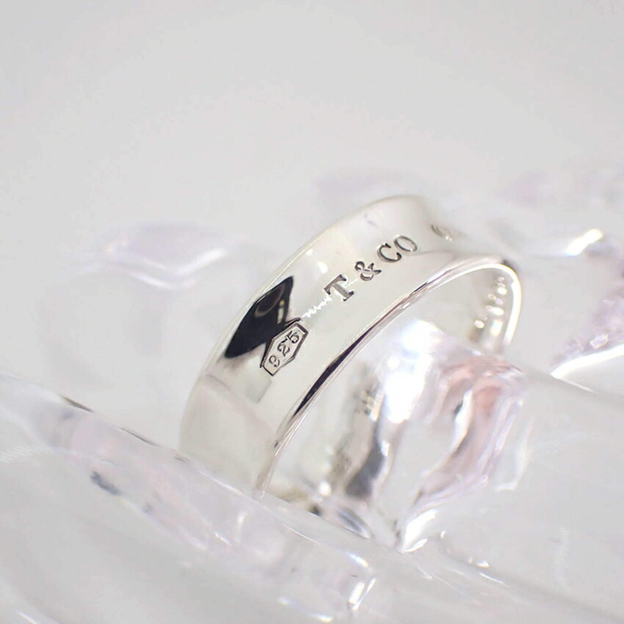 Tiffany Sterling Silver 925 Band Ring (Pre-Owned)