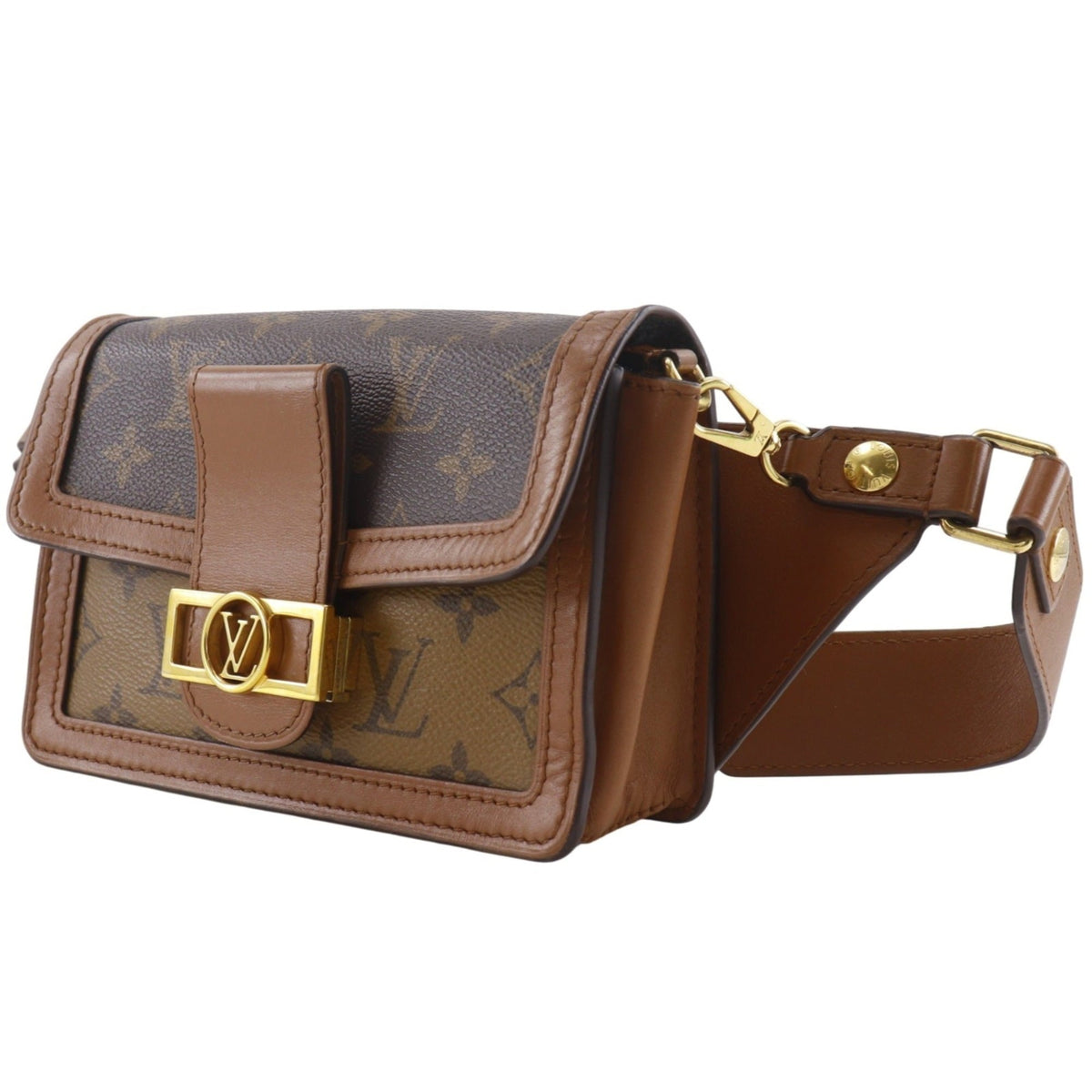 Louis Vuitton Brown Monogram Reverse Monogram Reverse Fanny Pack Sling Bag (Pre-Owned)