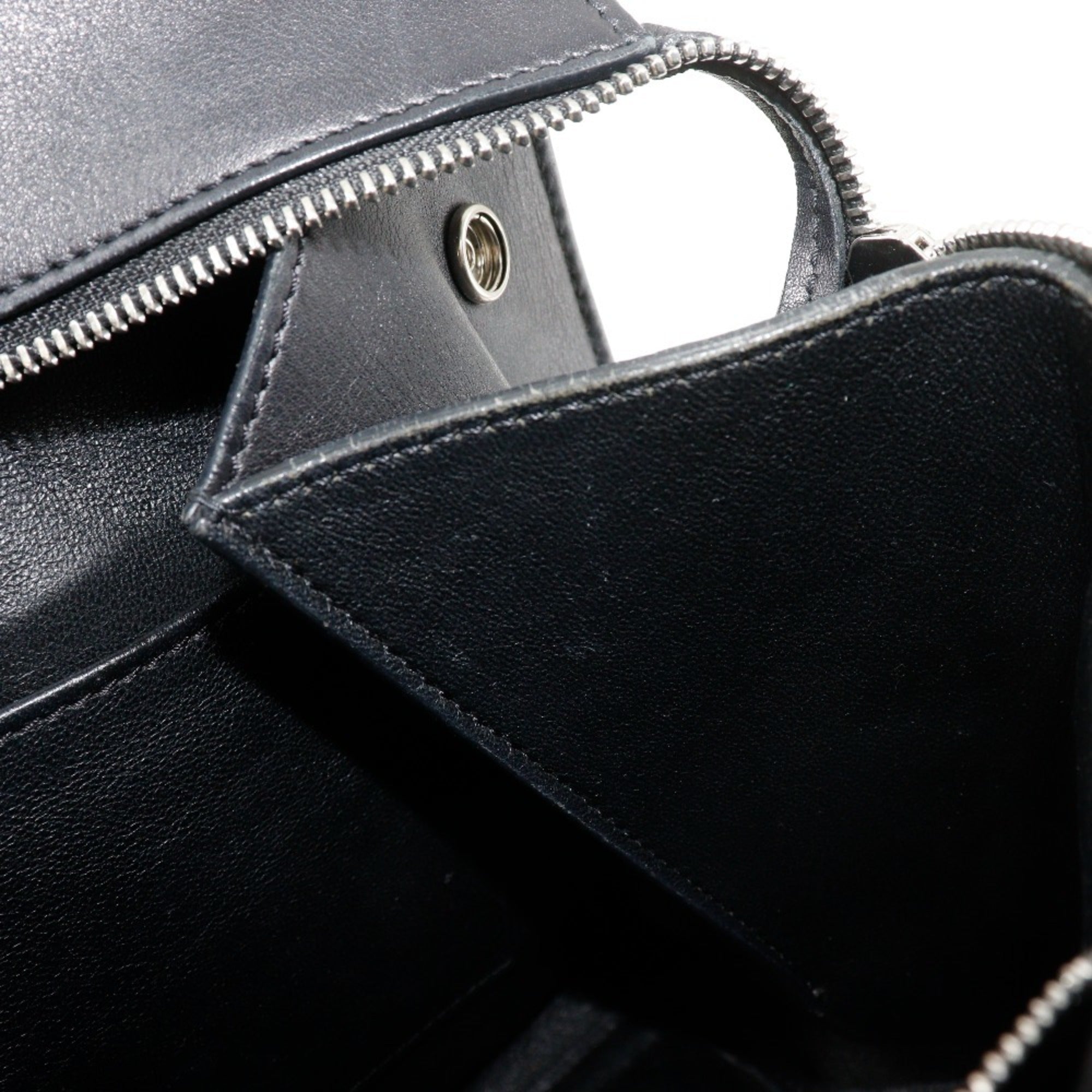 Celine Beige Black Leather Handbag Shoulder Bag (Pre-Owned)