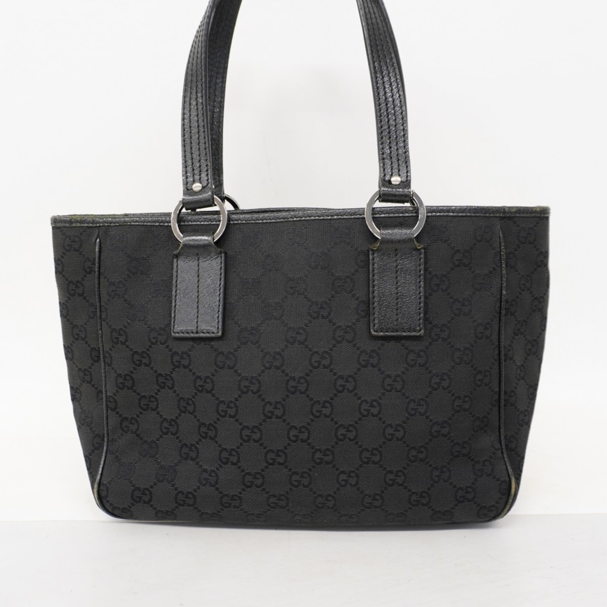 Gucci Black Canvas Tote Bag (Pre-Owned)