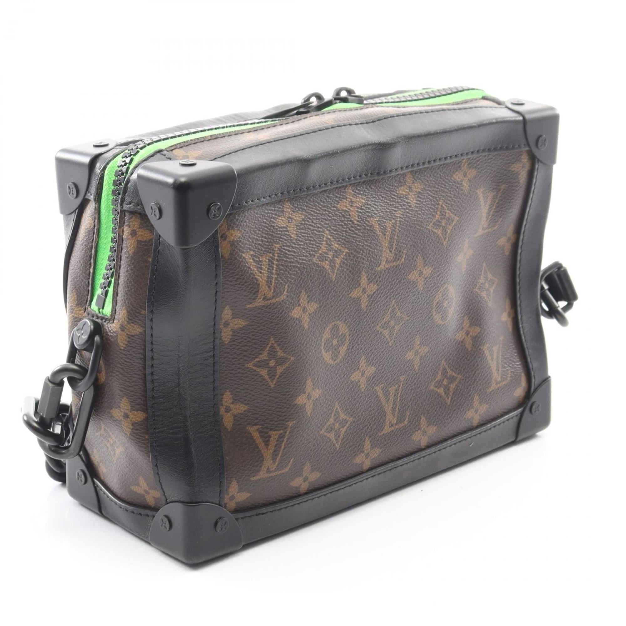 Louis Vuitton Black Brown Monogram Macassar Multi-Color Coated Canvas Leather Shoulder Bag (Pre-Owned)