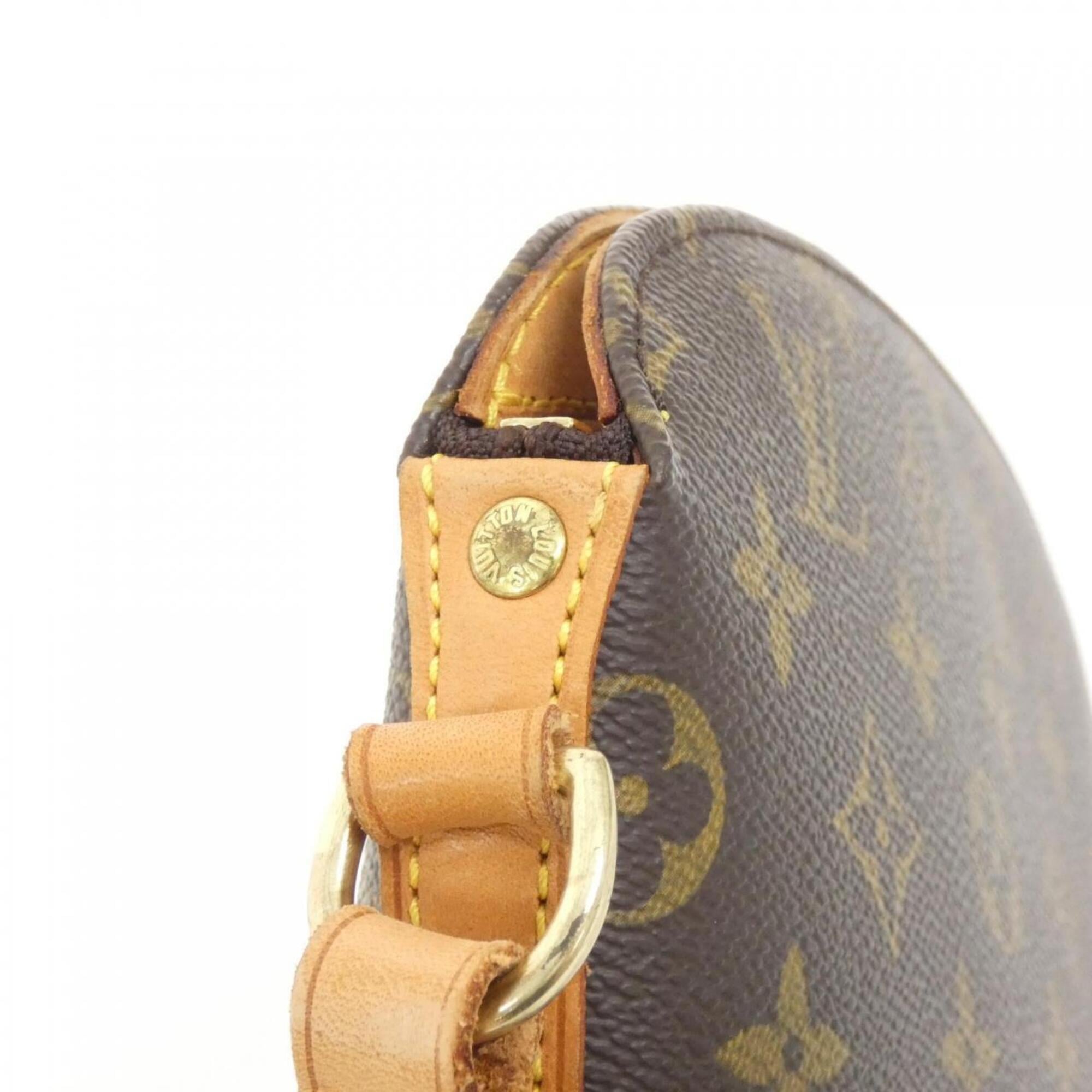 Louis Vuitton Monogram Marron Coated Canvas Shoulder Bag (Pre-Owned)