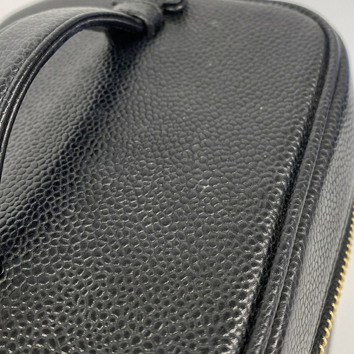 Chanel Black Grained Calfskin Vanity Bag (Pre-Owned)