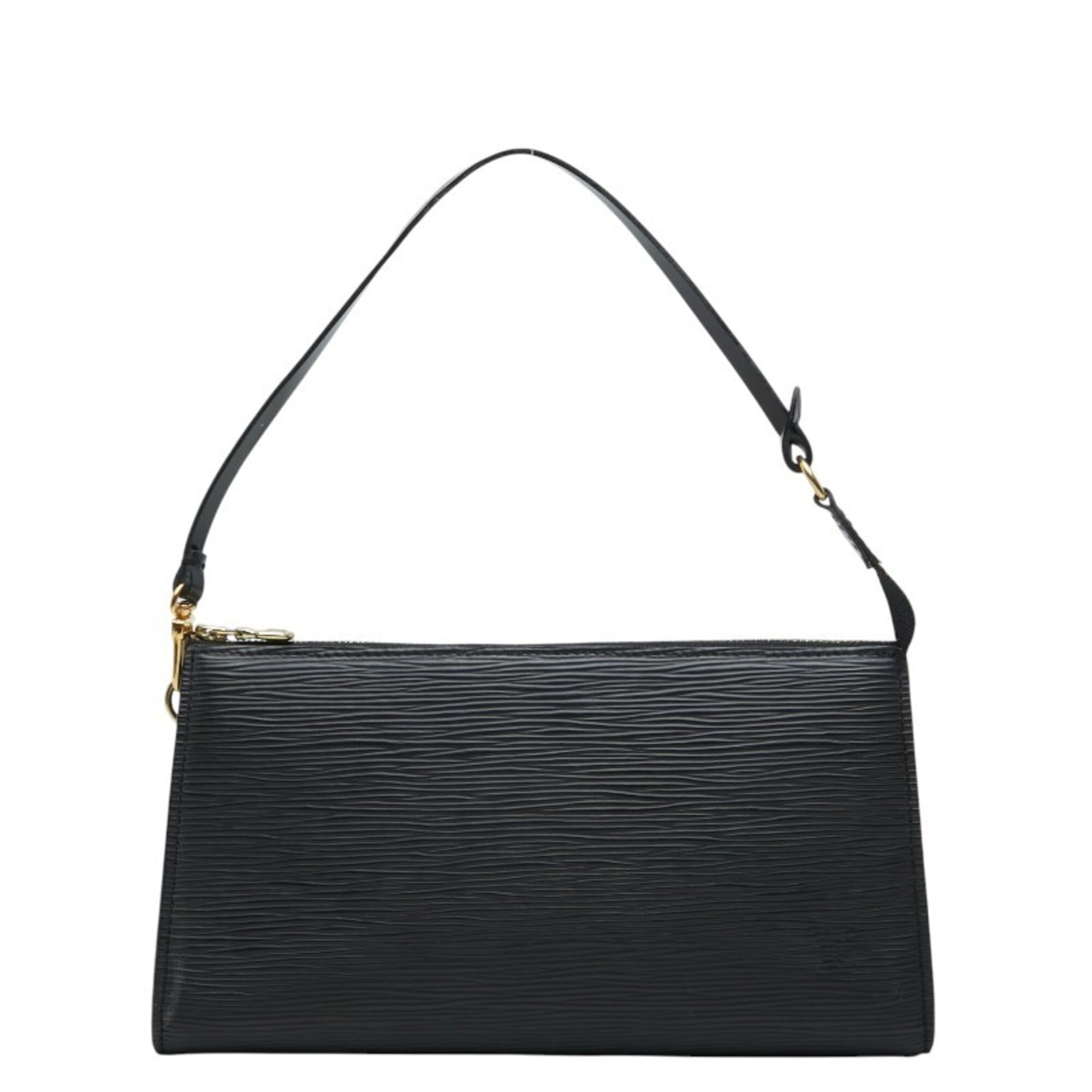 Louis Vuitton Black Noir Leather Handbag Pochette (Pre-Owned)