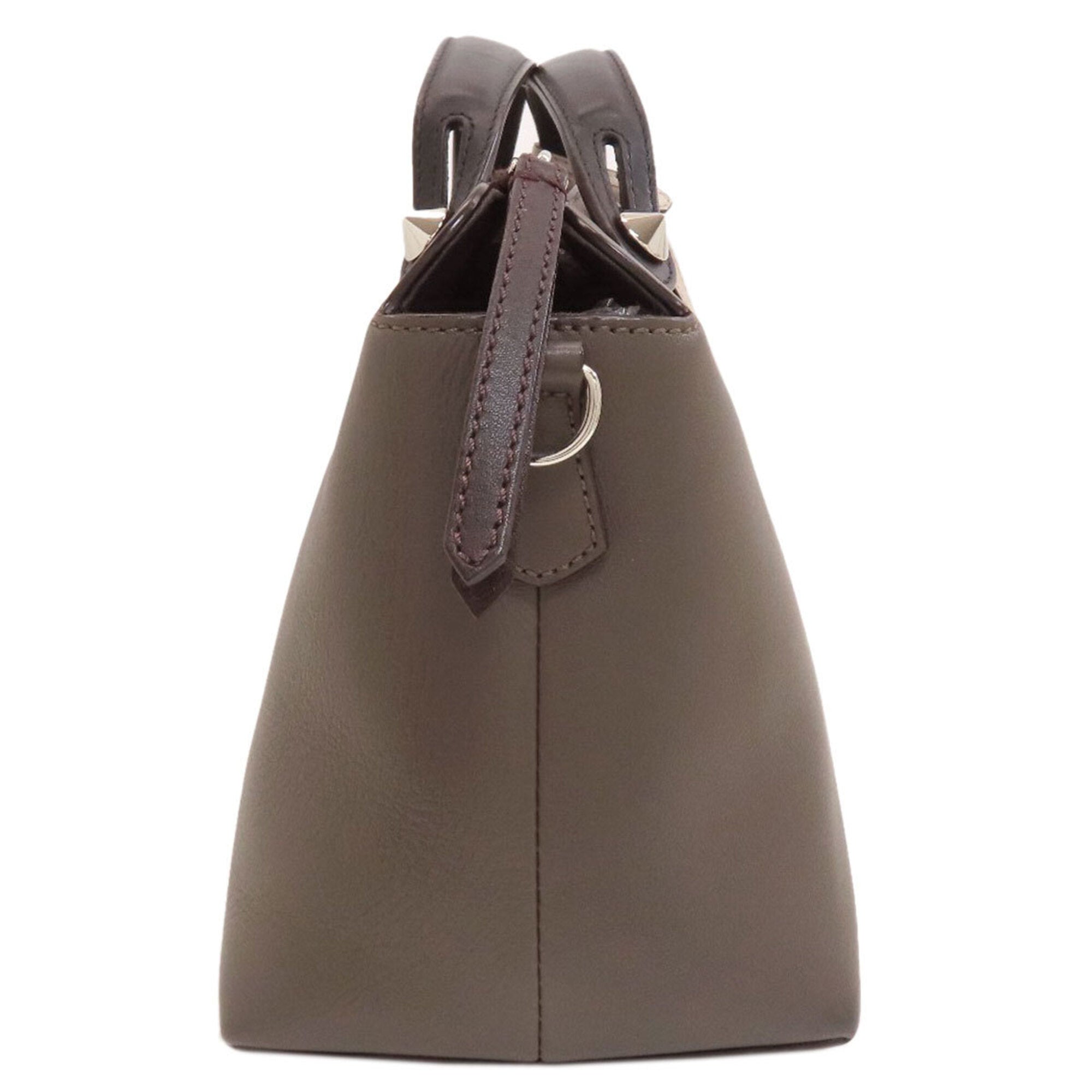 Fendi Gray Leather Handbag (Pre-Owned)