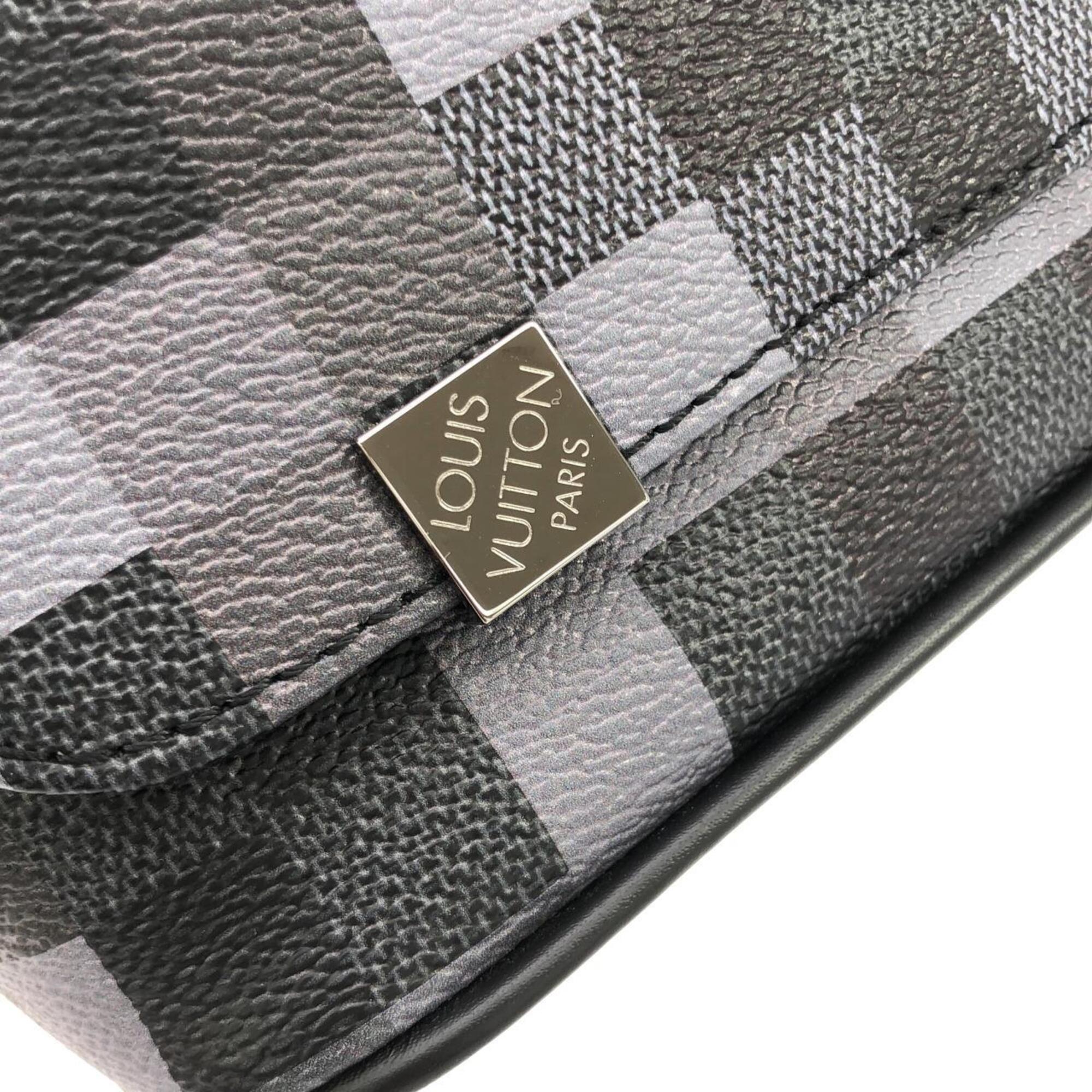 Louis Vuitton Graphite Coated Canvas Shoulder Bag (Pre-Owned)