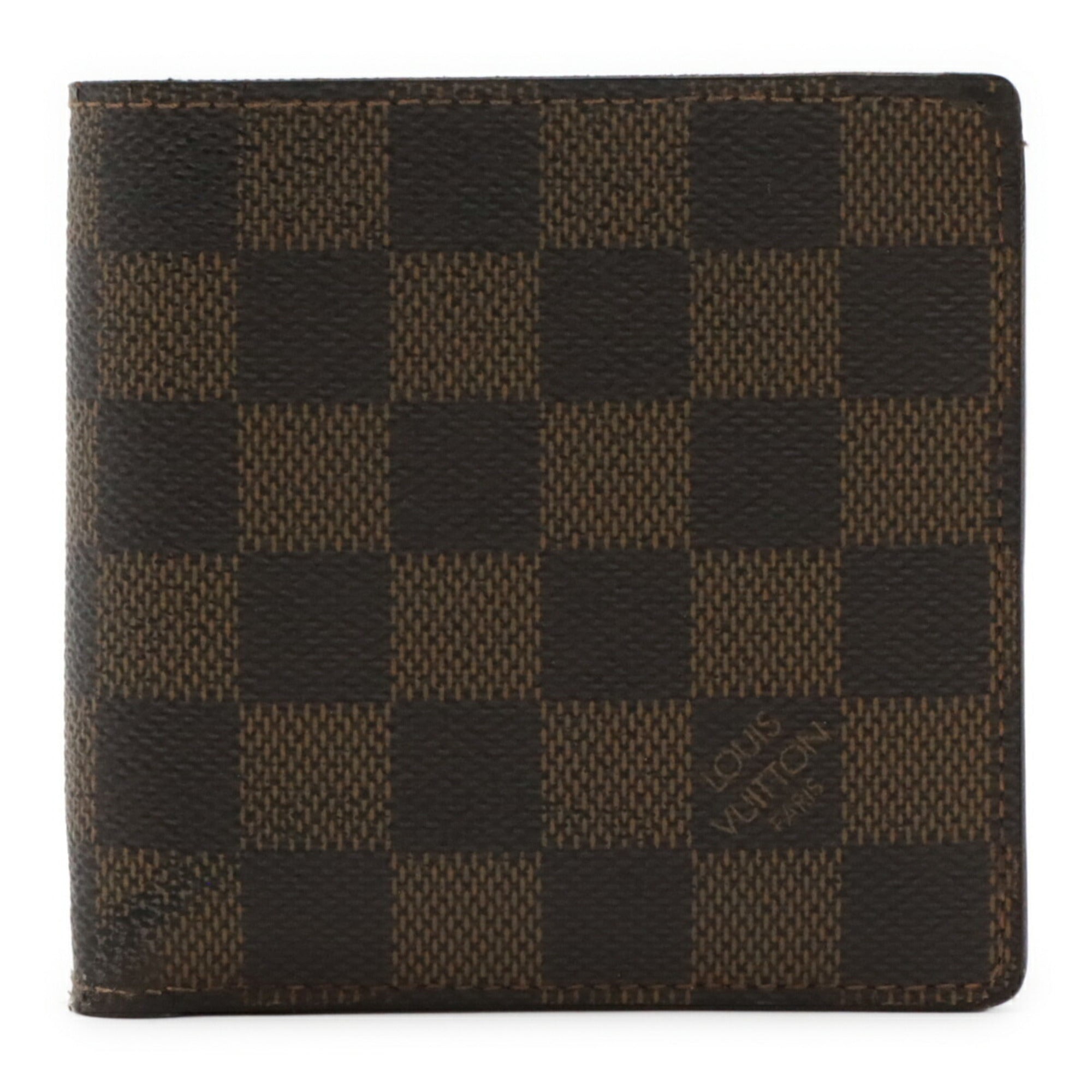 Louis Vuitton Brown Damier Canvas Wallet (Bi-Fold) (Pre-Owned)
